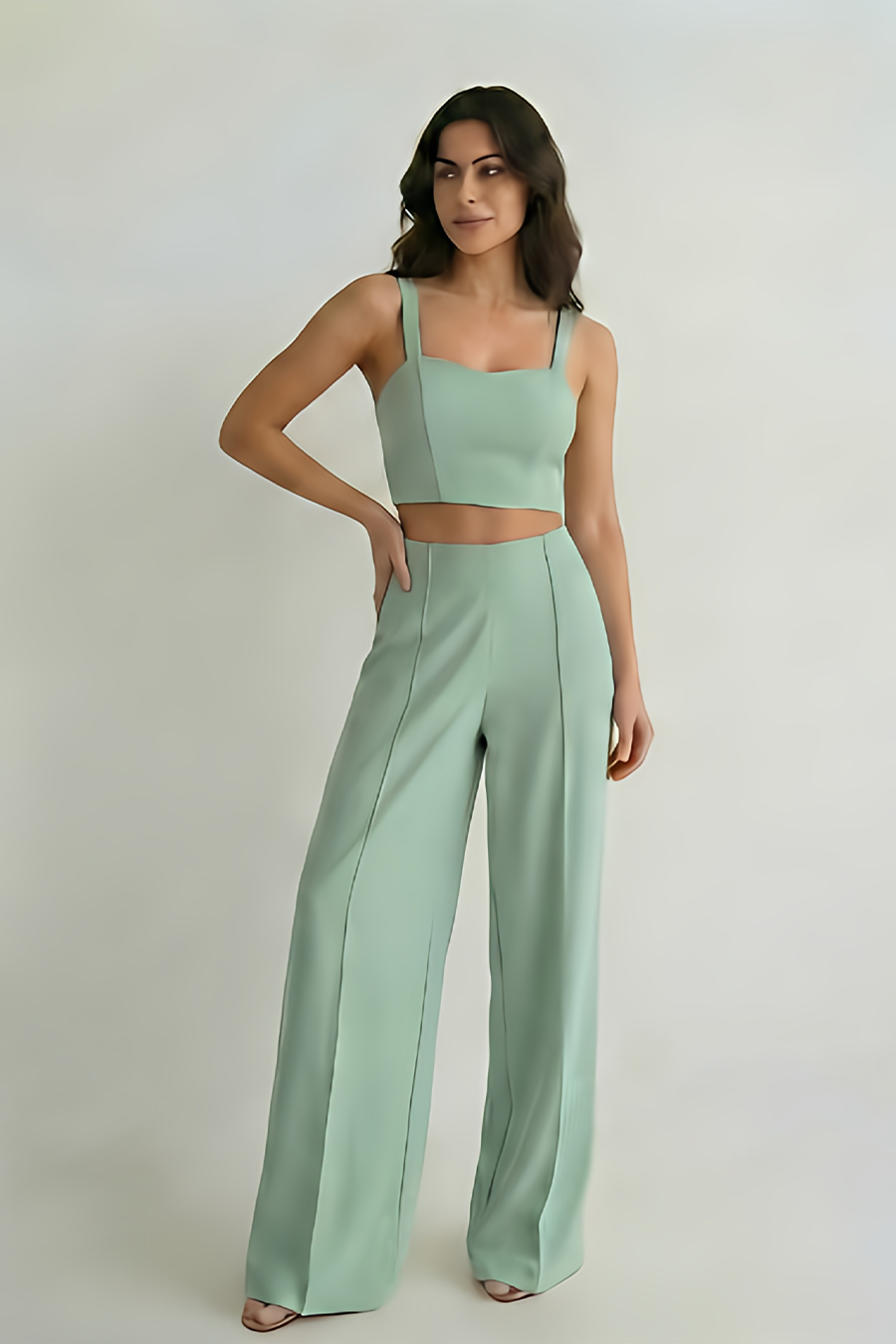 Sweetheart Neck Corset – Venusian Grace - Mint Green