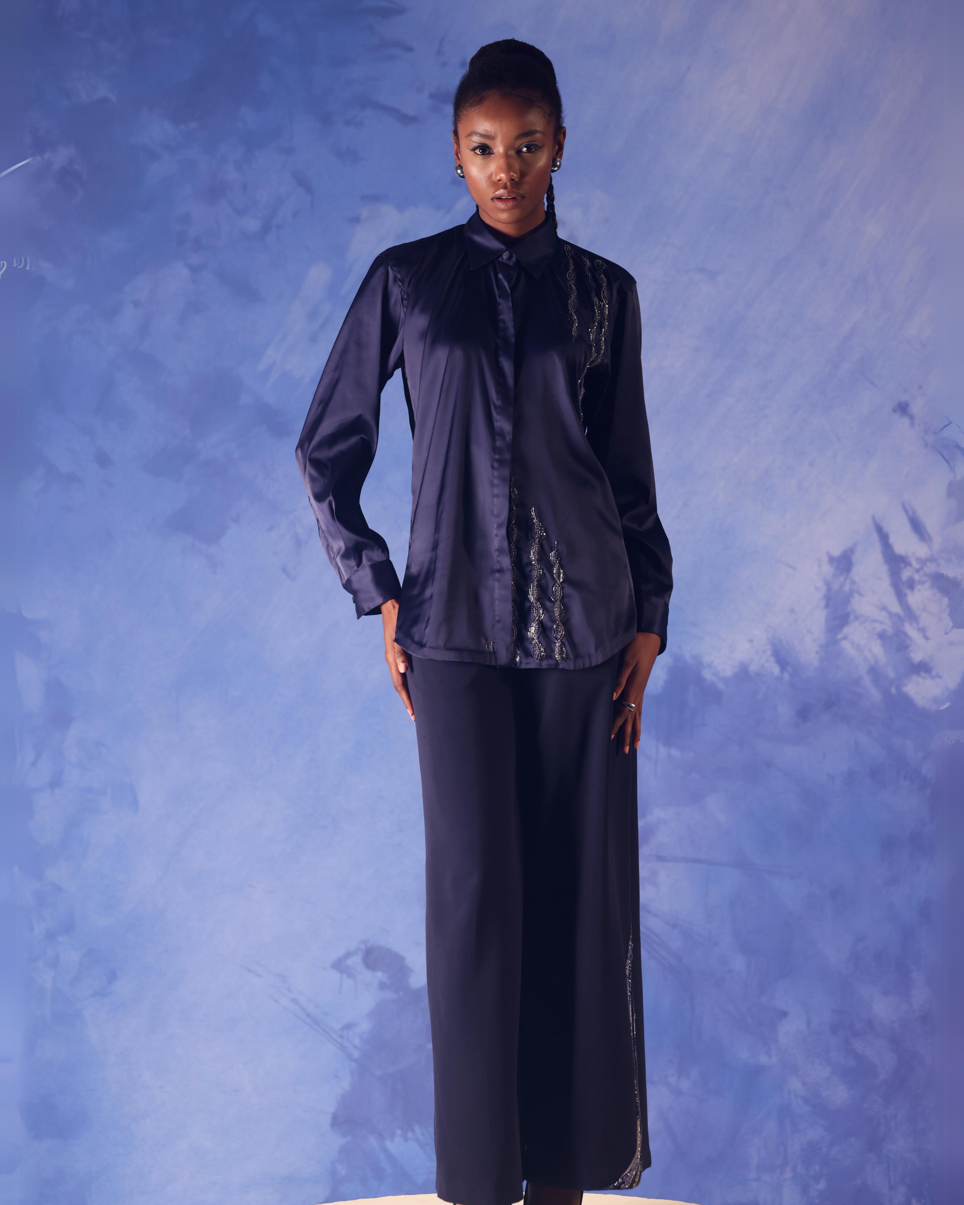 Amira Line Embroidery Shirt