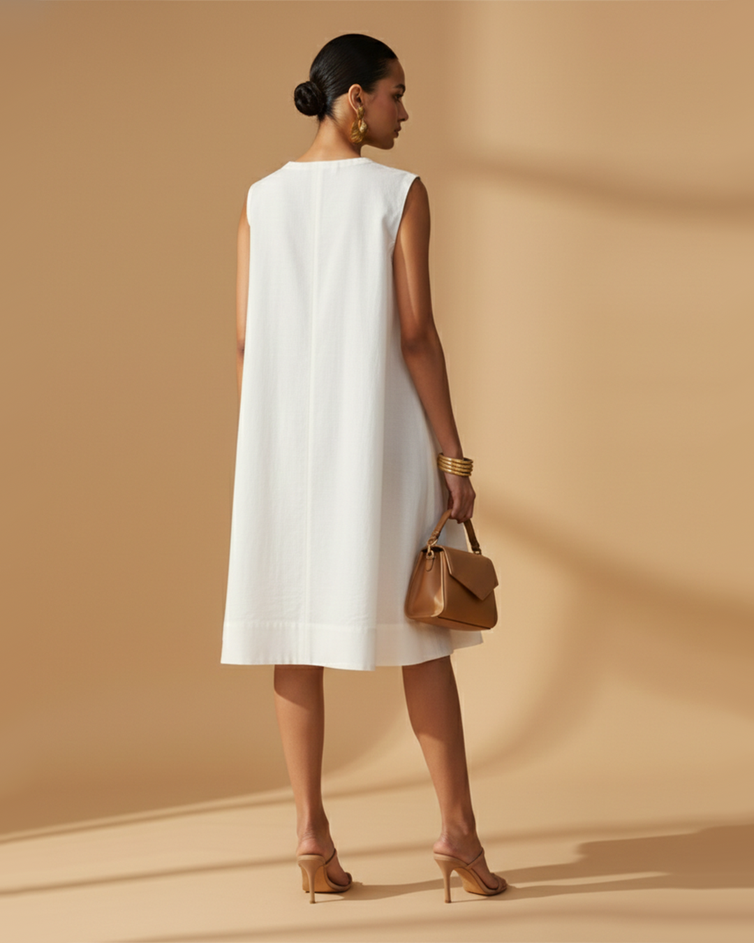 Princess Line Sun Dress – Luna Soleil - White