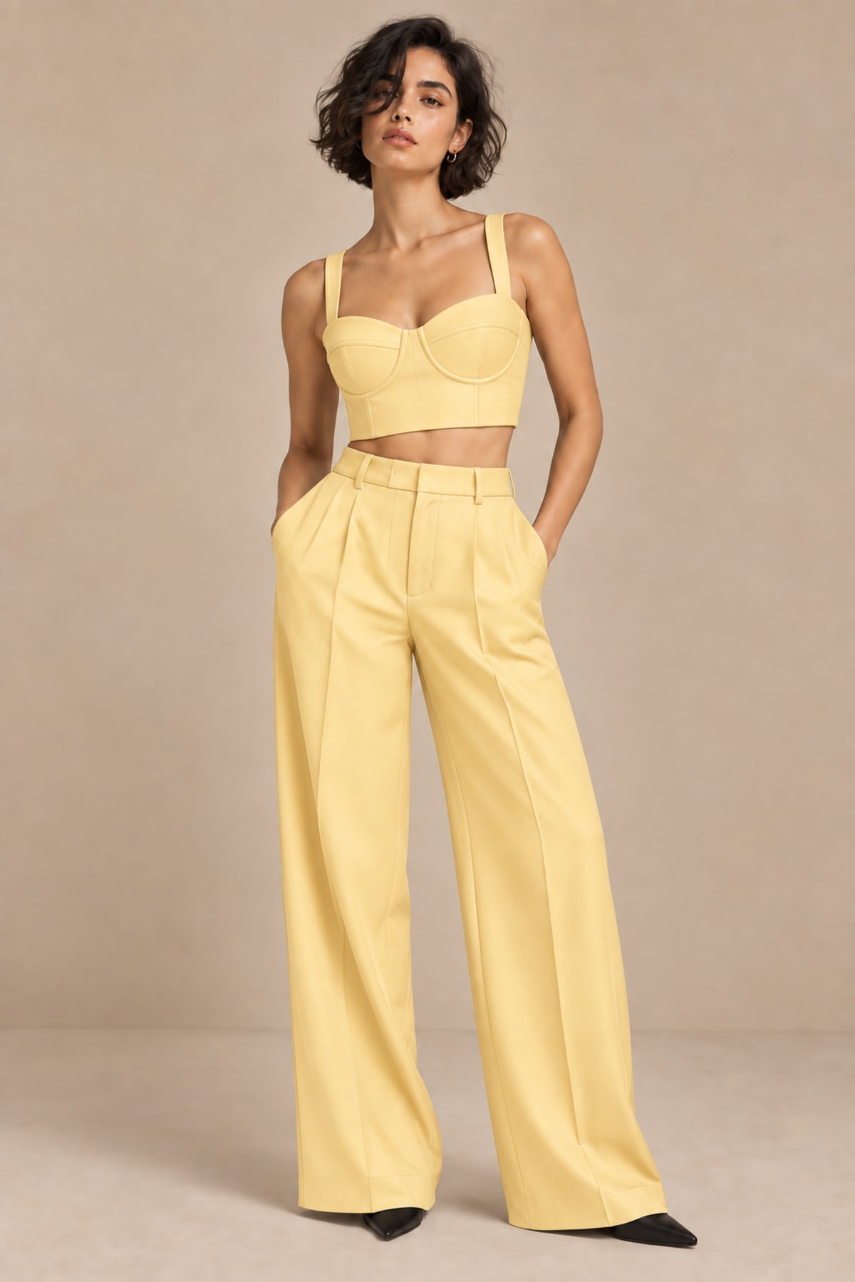 Sweetheart Neck Bustier – Opus - Buttery Yellow