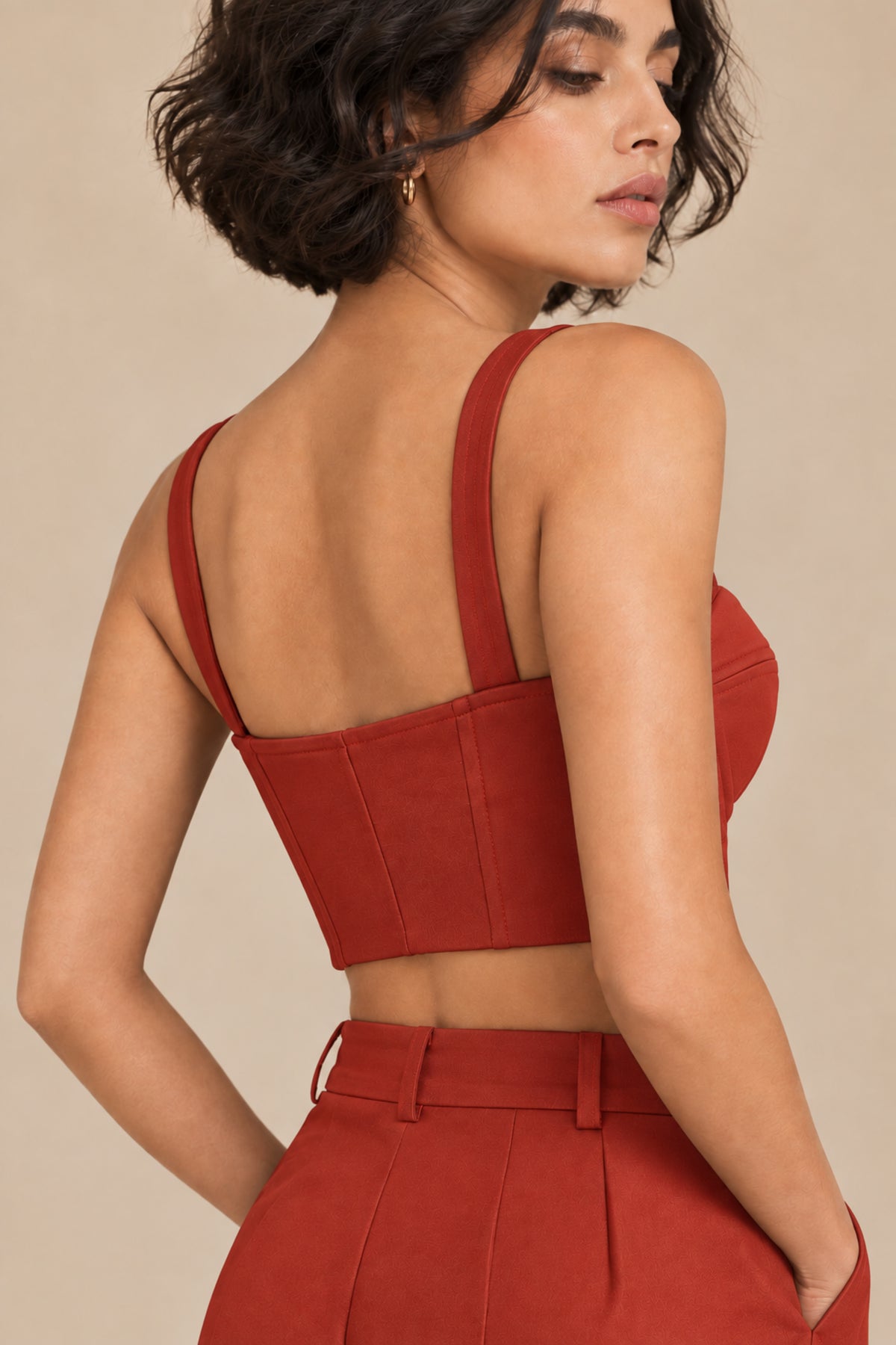 Sweetheart Neck Bustier – Opus - Tomato Red