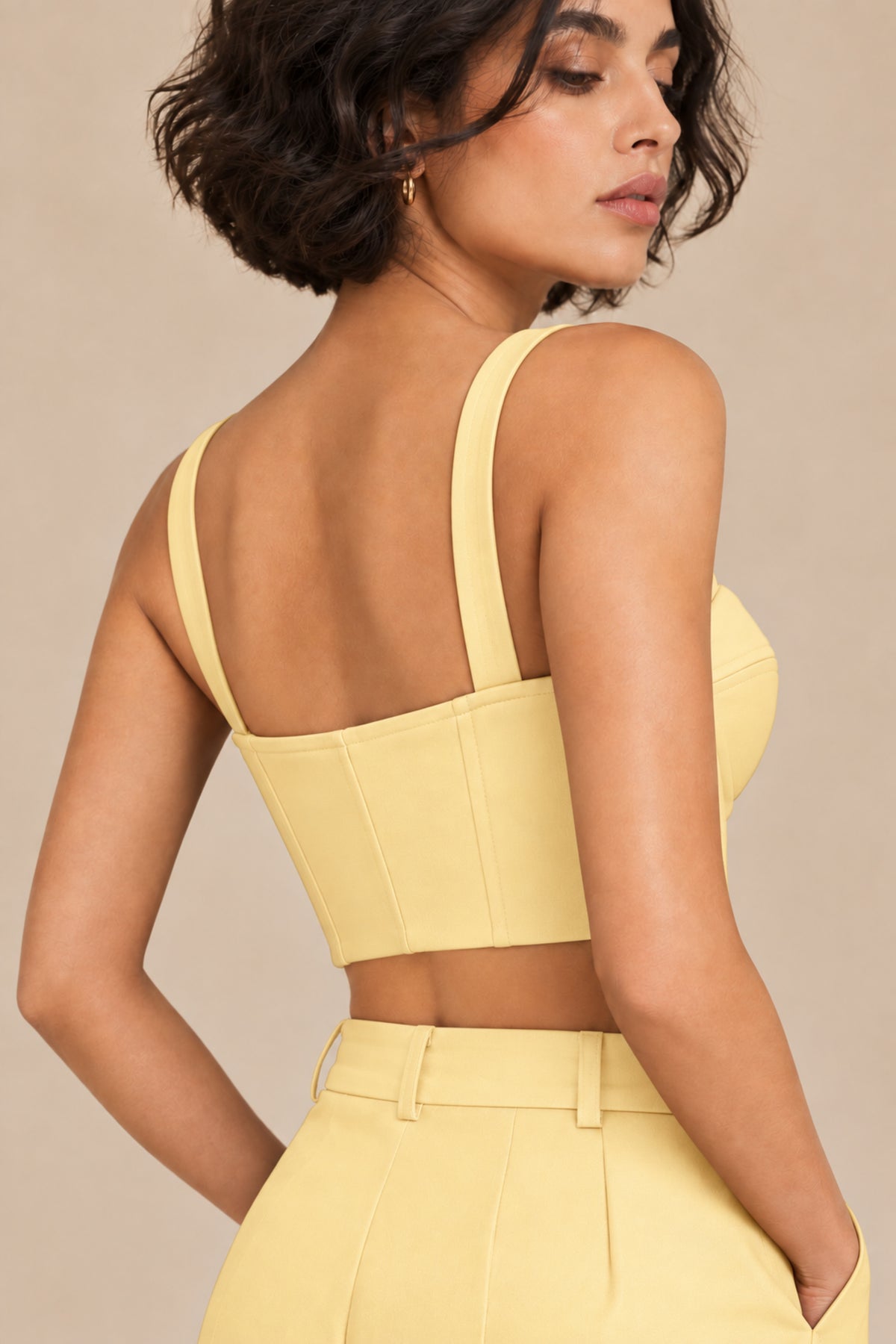 Sweetheart Neck Bustier – Opus - Buttery Yellow