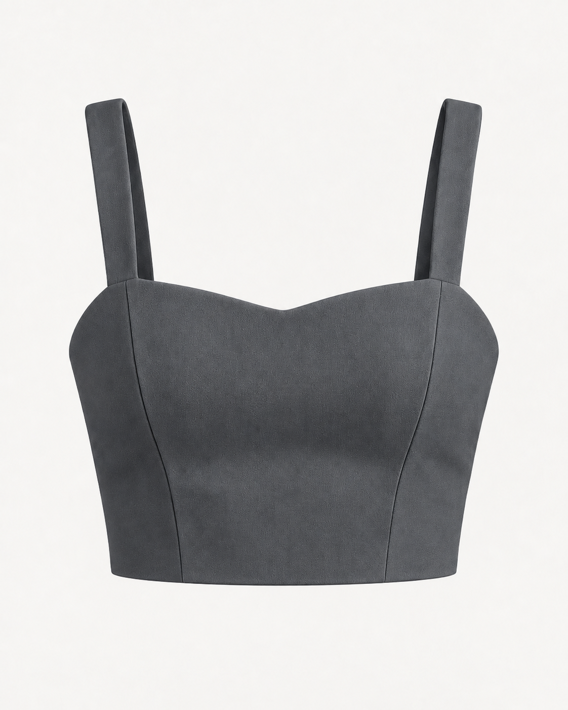 Sweetheart Neck Corset – Venusian Grace - Mid Grey