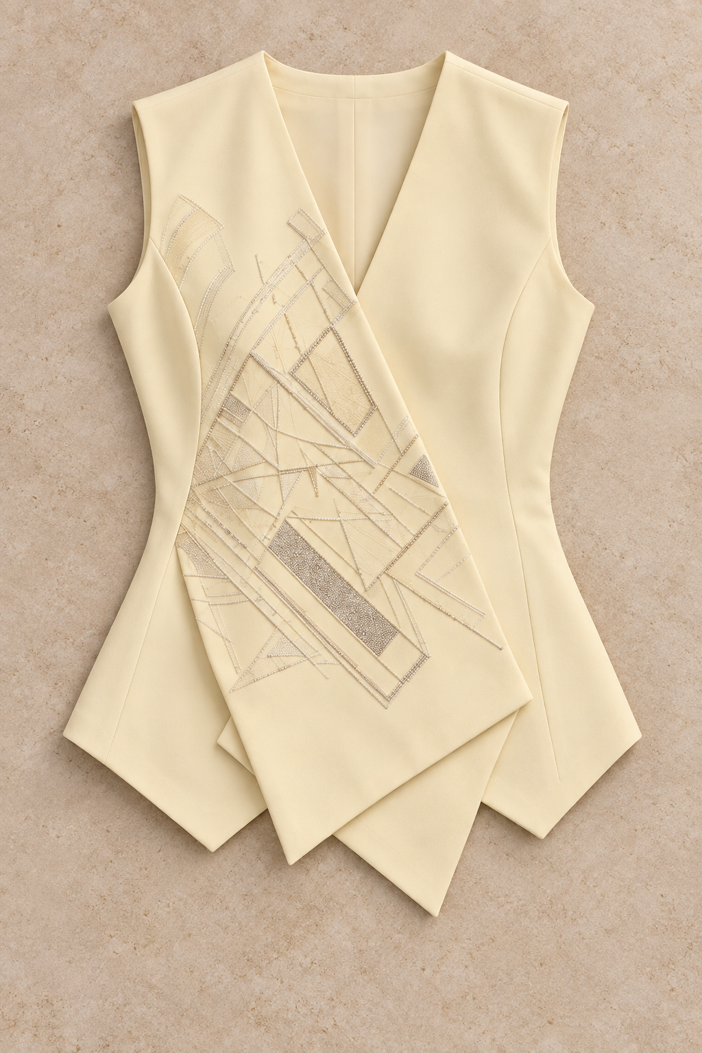 Wraparound Waistcoat – Élan - Yellow