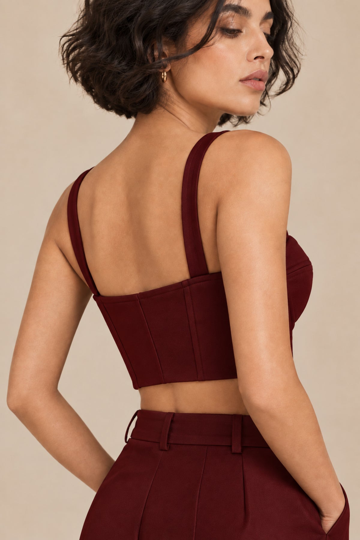 Sweetheart Neck Bustier – Opus - Oxblood
