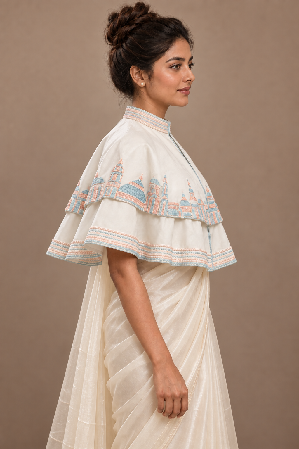 Circular Cape - White