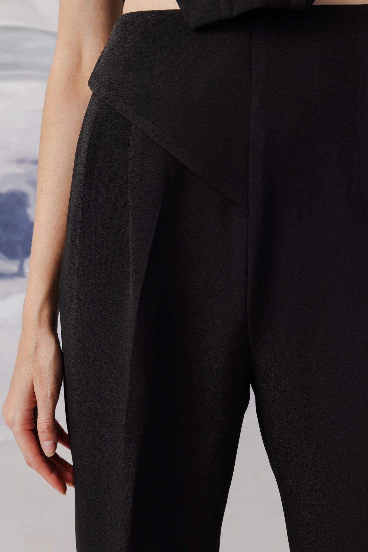 Front Panel Narrow Trousers side view, ORTHODOX