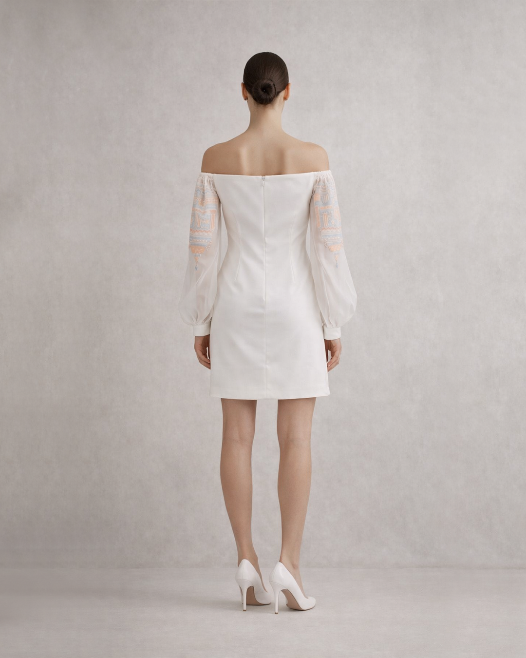 Organza Off-Shoulder Dress – Sovrana - White