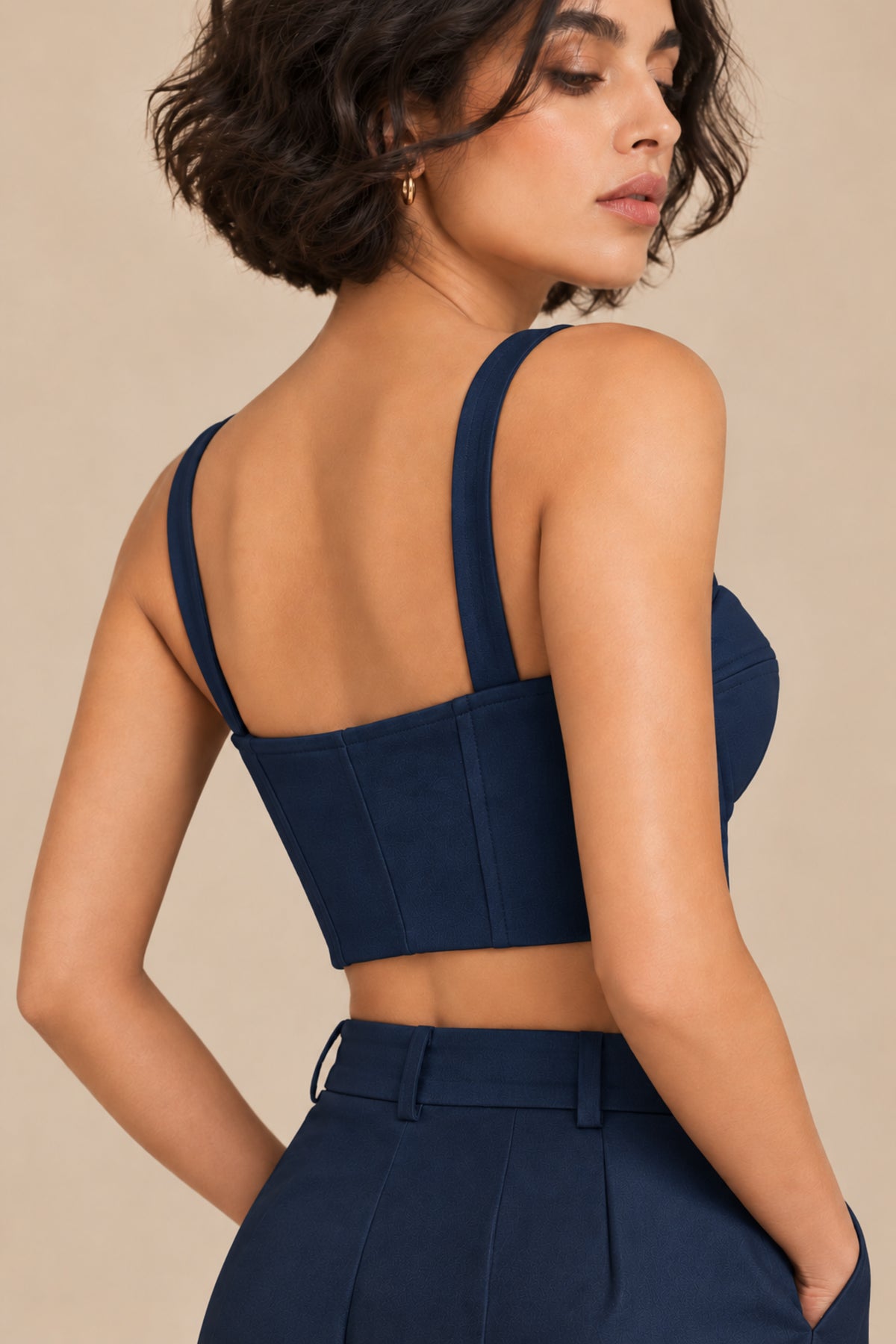 Sweetheart Neck Bustier – Opus - Poseidon Navy
