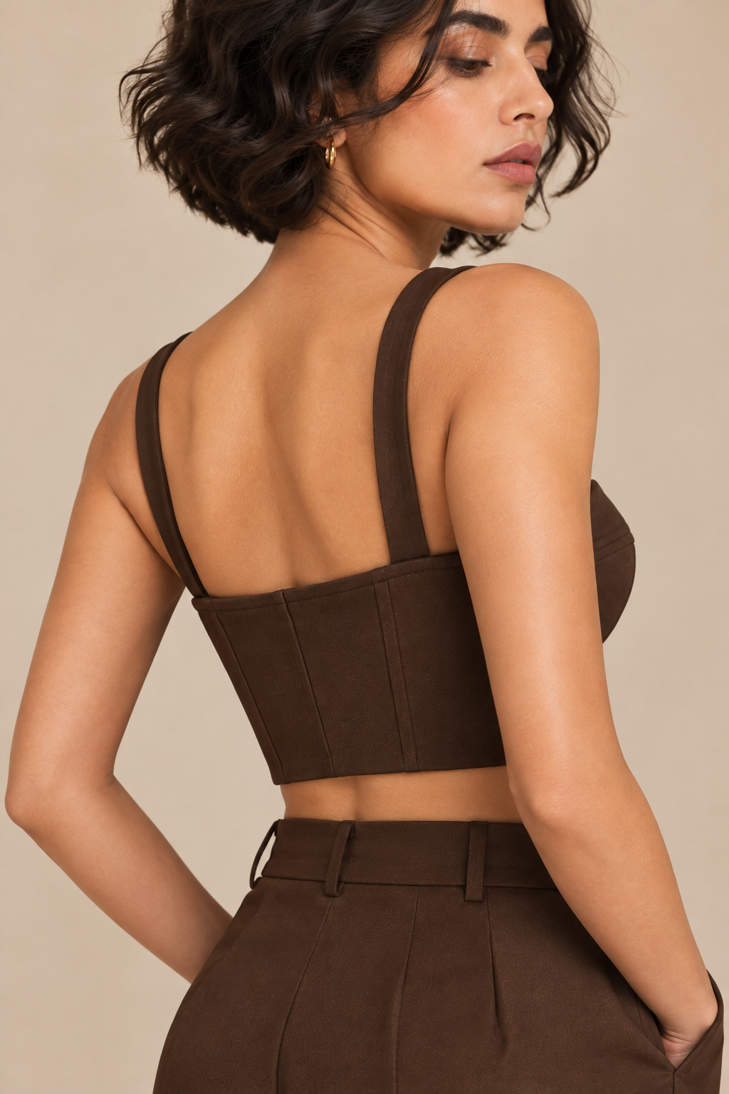 Sweetheart Neck Bustier – Opus - Deep Brown