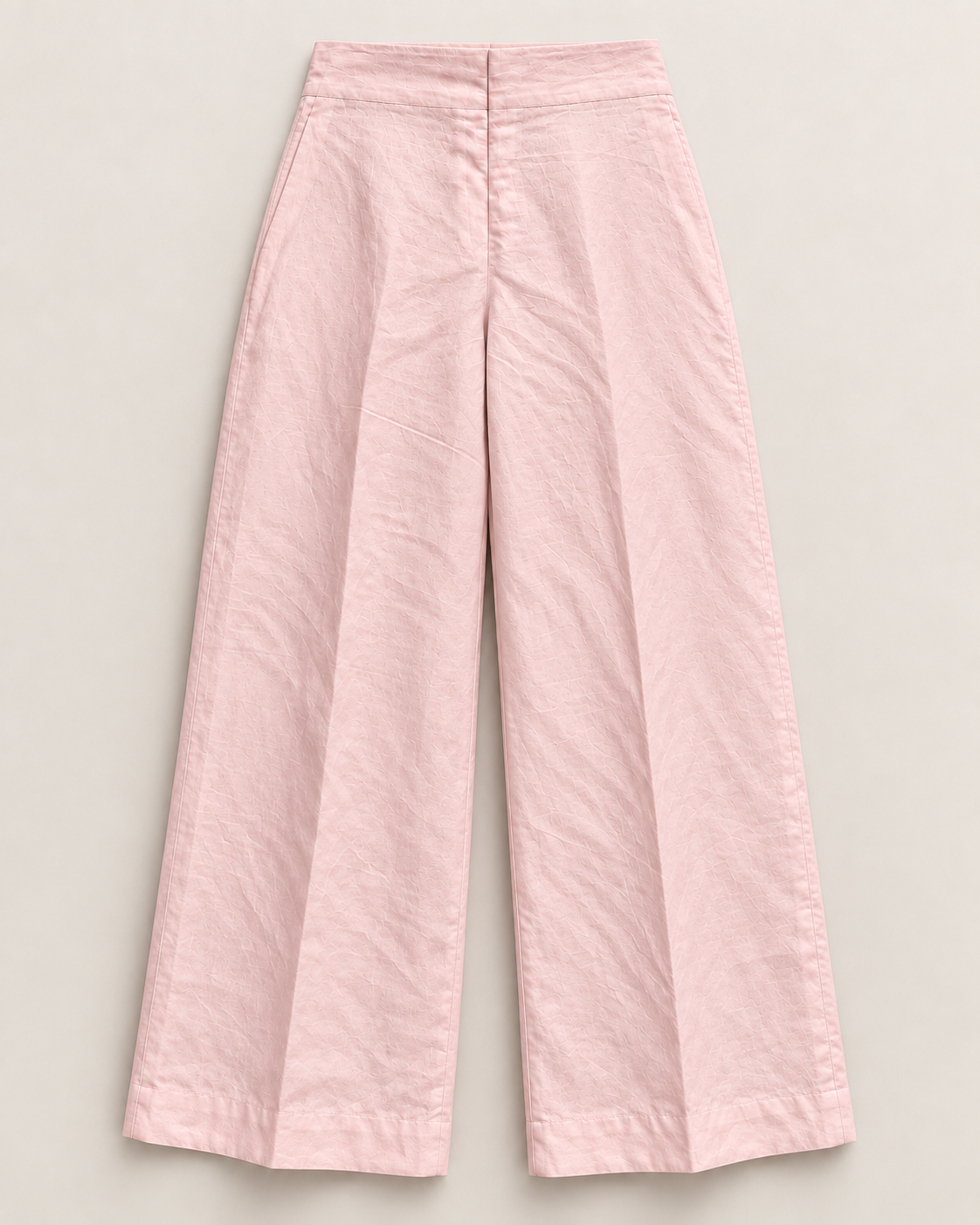 Plain Wide-Leg Trousers – Reclaim - Blush Pink
