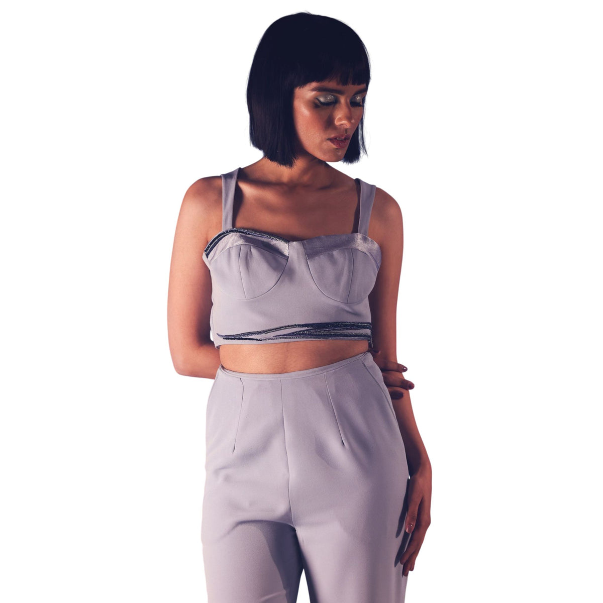 Structured Bustier Corset – Sukhmet - Cool Grey