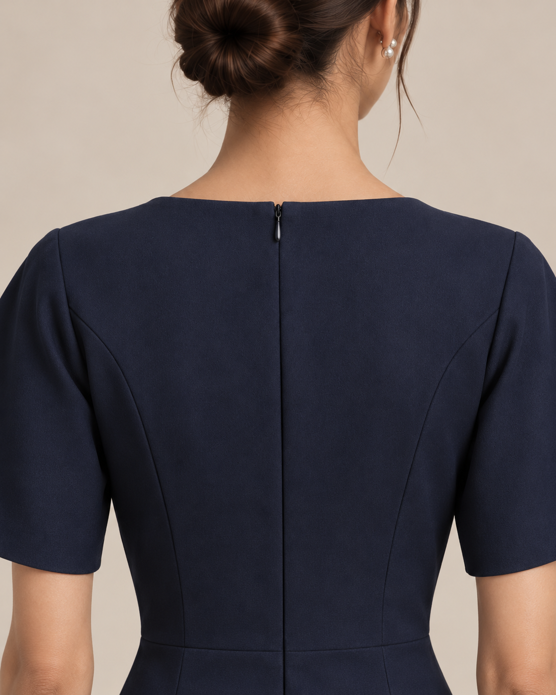 Cape Sleeve Cutwork Dress – Muse - Blue