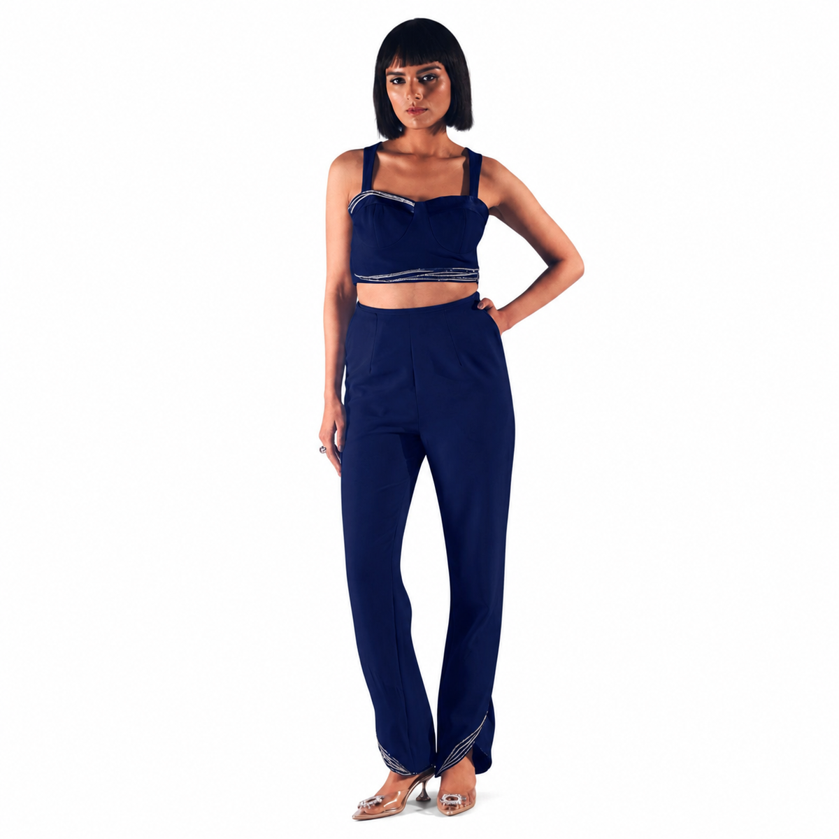 Structured Bustier Corset – Sukhmet - Navy Blue