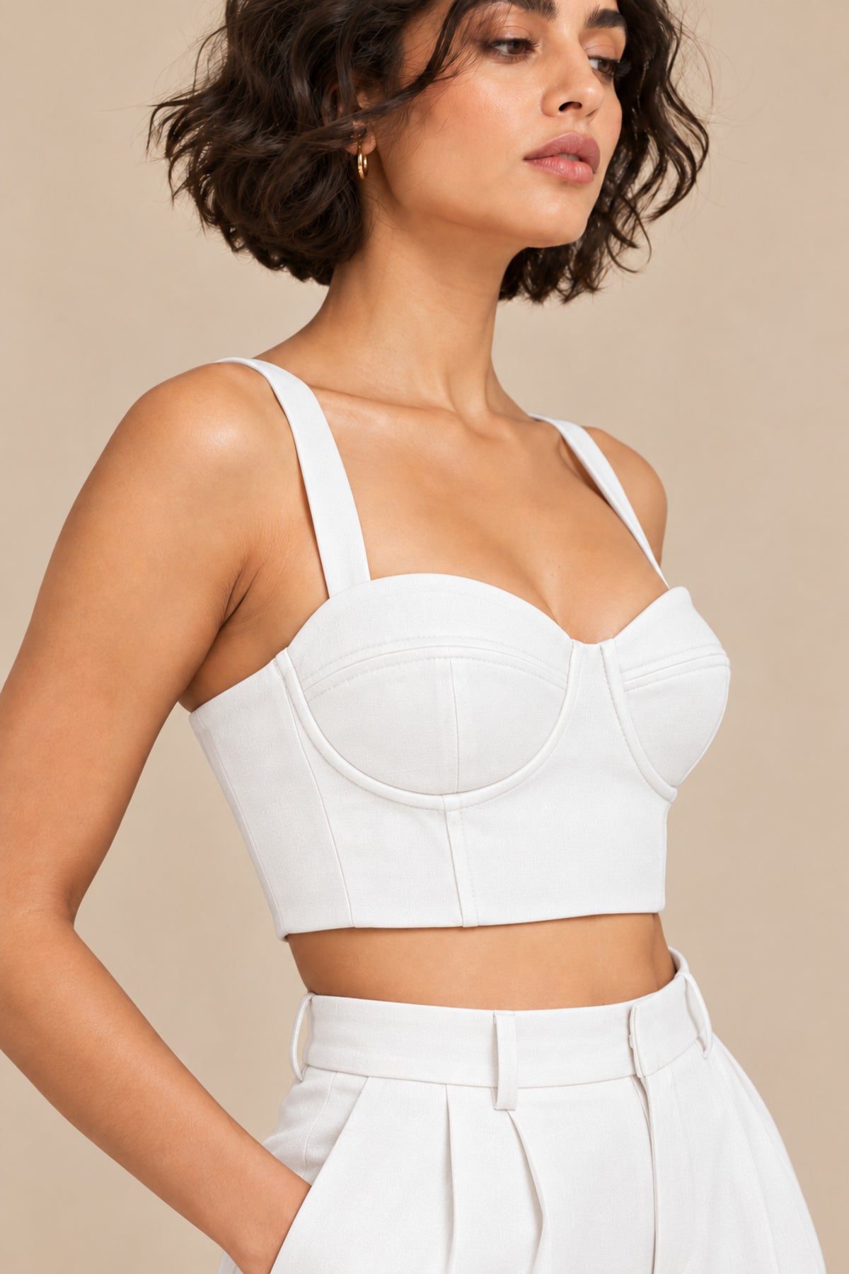 Sweetheart Neck Bustier – Opus - White