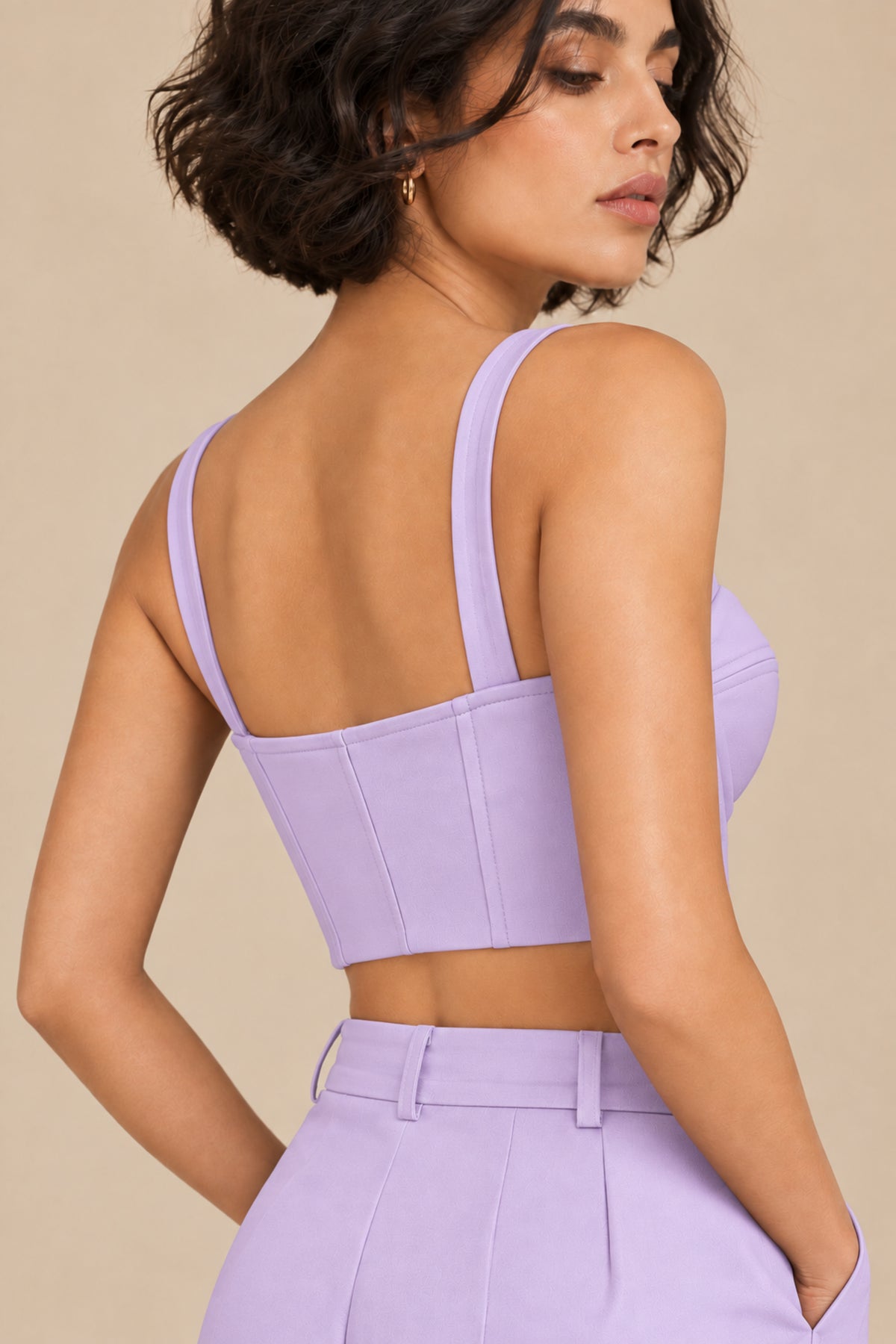 Sweetheart Neck Bustier – Opus - Powder Lilac