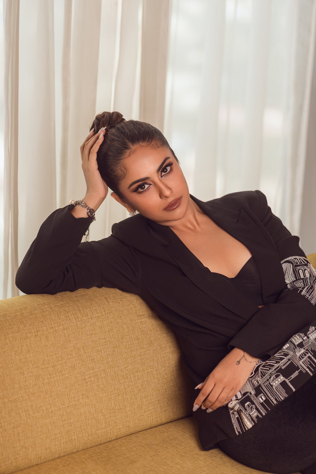 Asymmetric Overlap Blazer – Imperium - Black