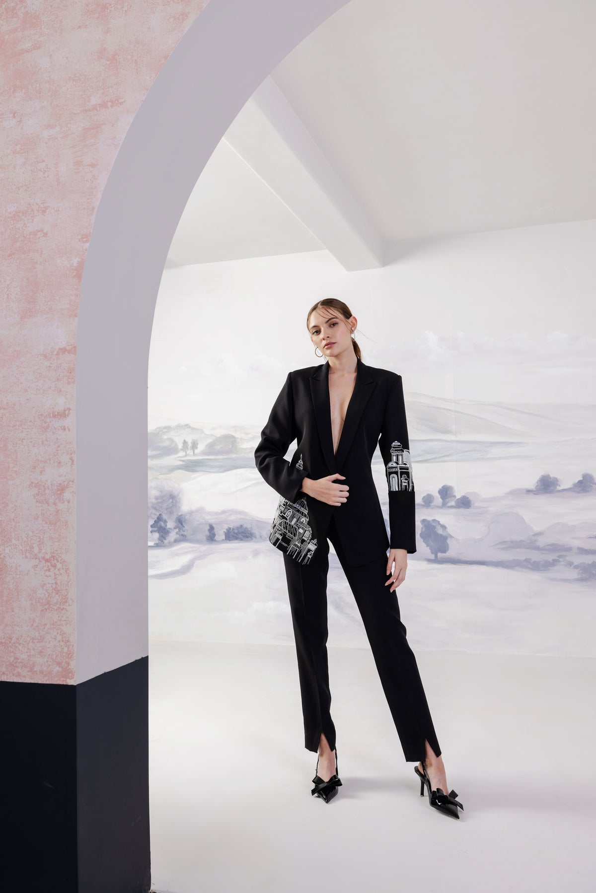 Asymmetric Overlap Blazer – Imperium - Black