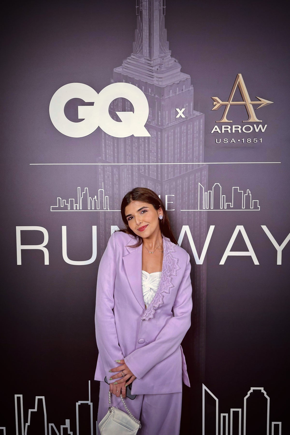Side Slit Mesh Blazer – Canopy Trace - Lavender