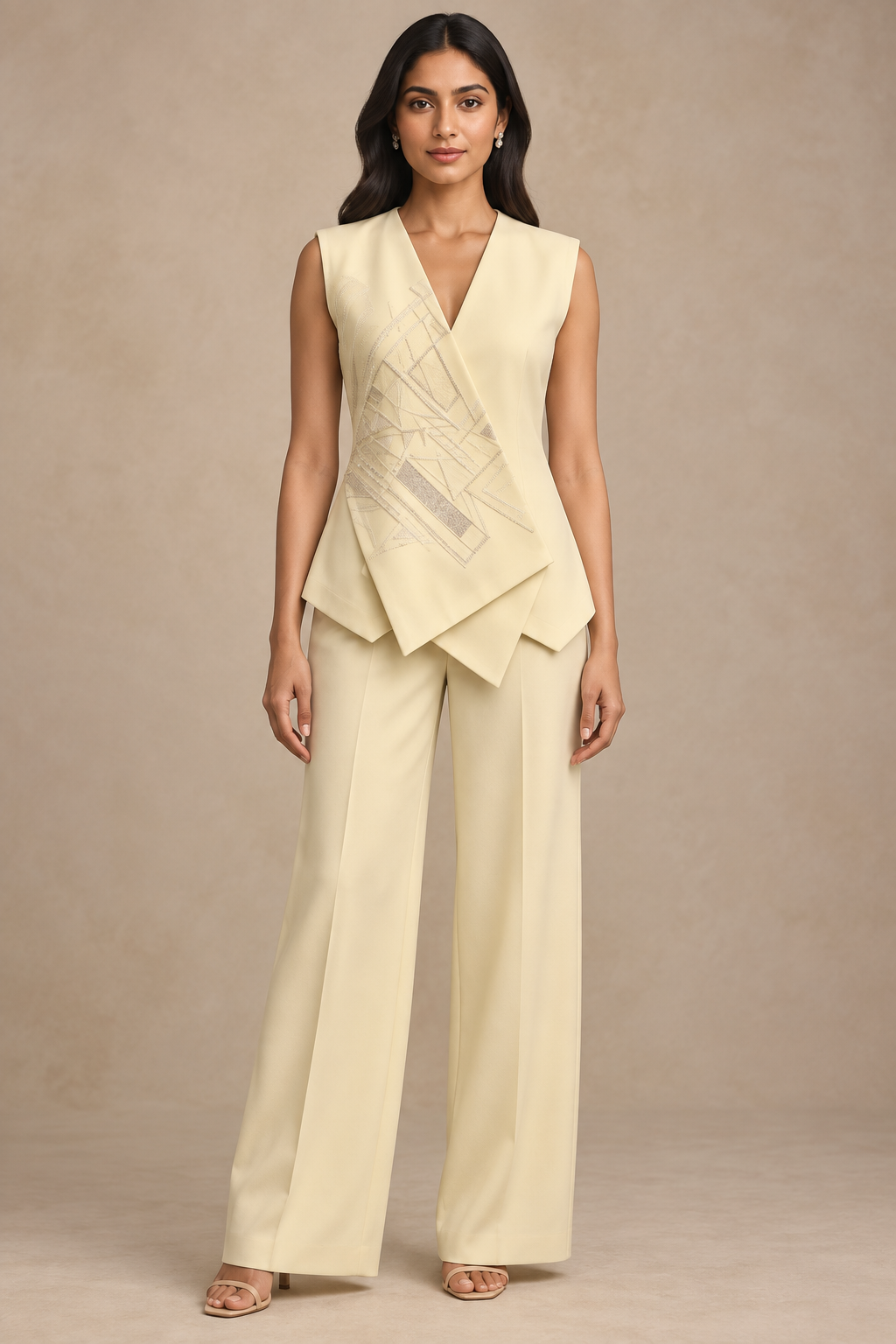 Wraparound Waistcoat – Élan - Yellow