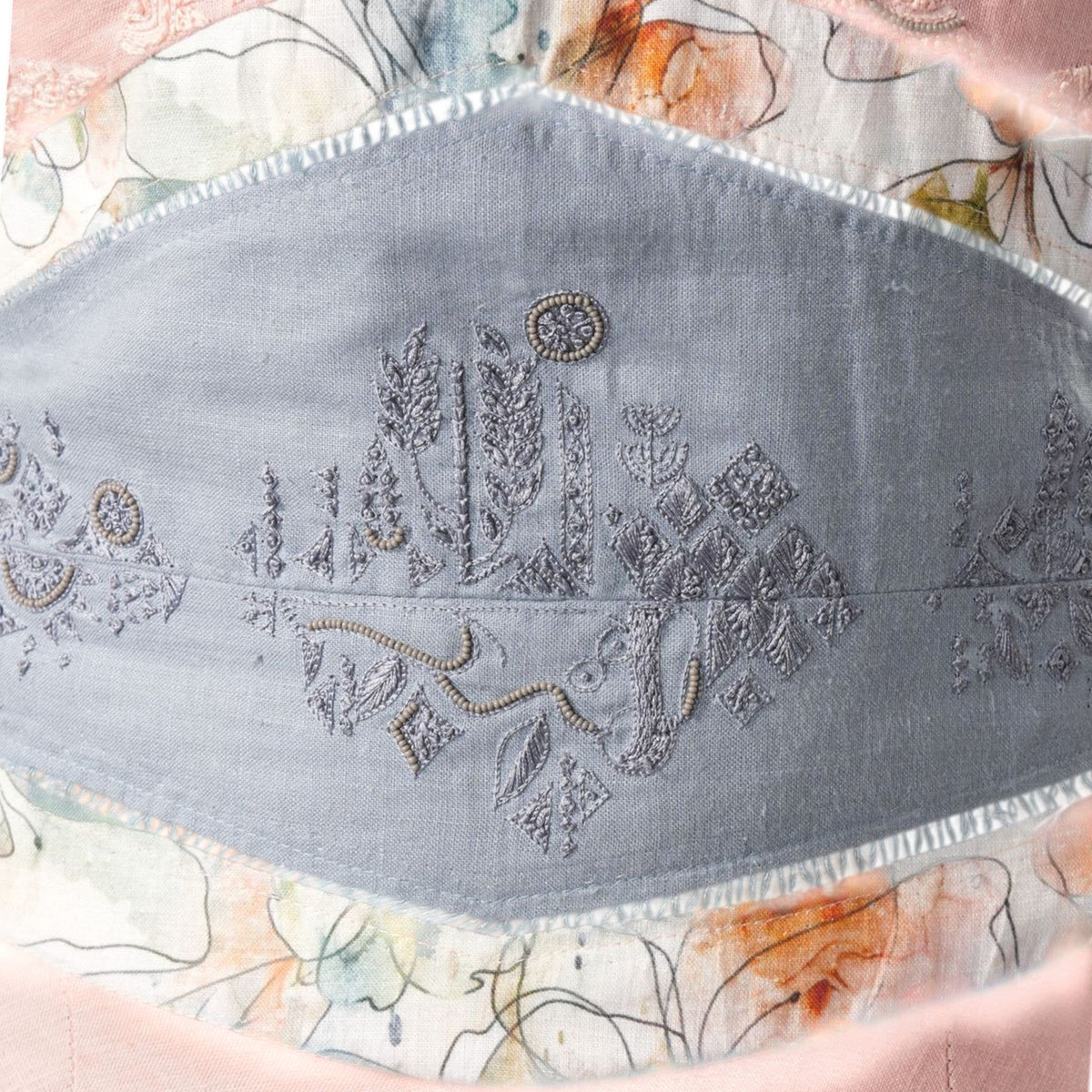Strapless Embroidered Playsuit – Whimsy - Pink