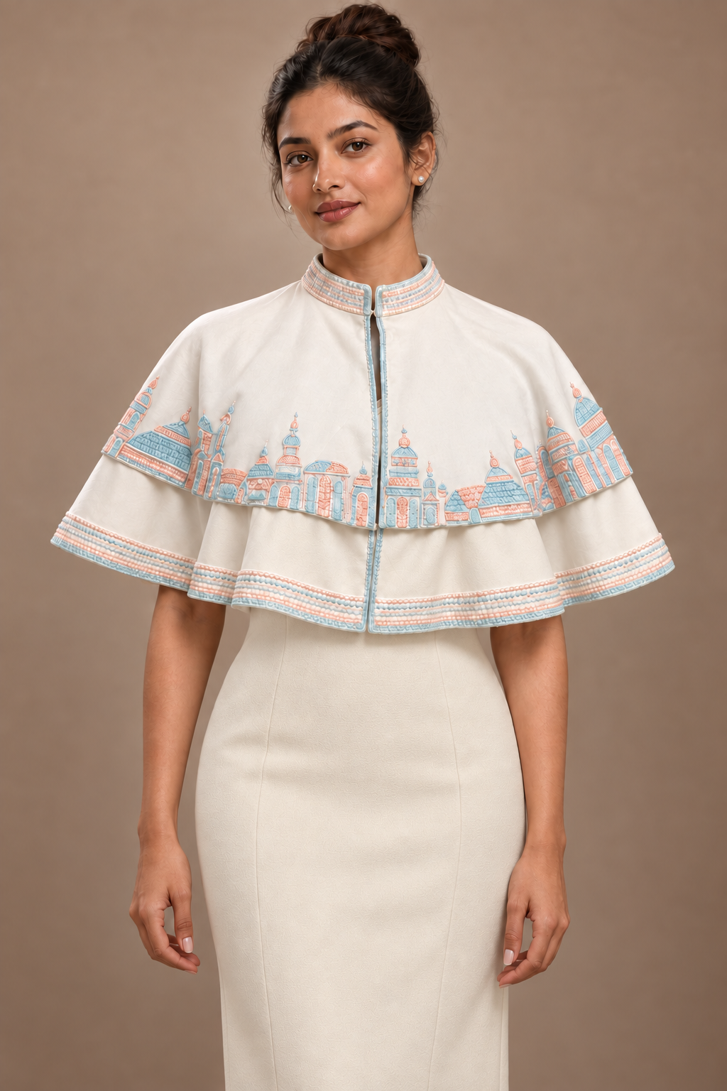 Circular Cape - White