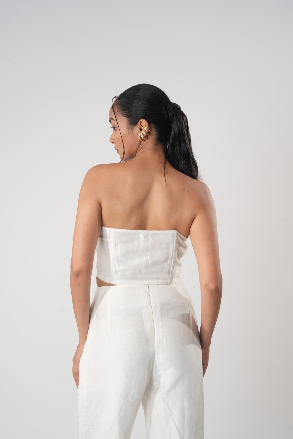 Heart Off-Shoulder Patchwork Top – Heartshade - White