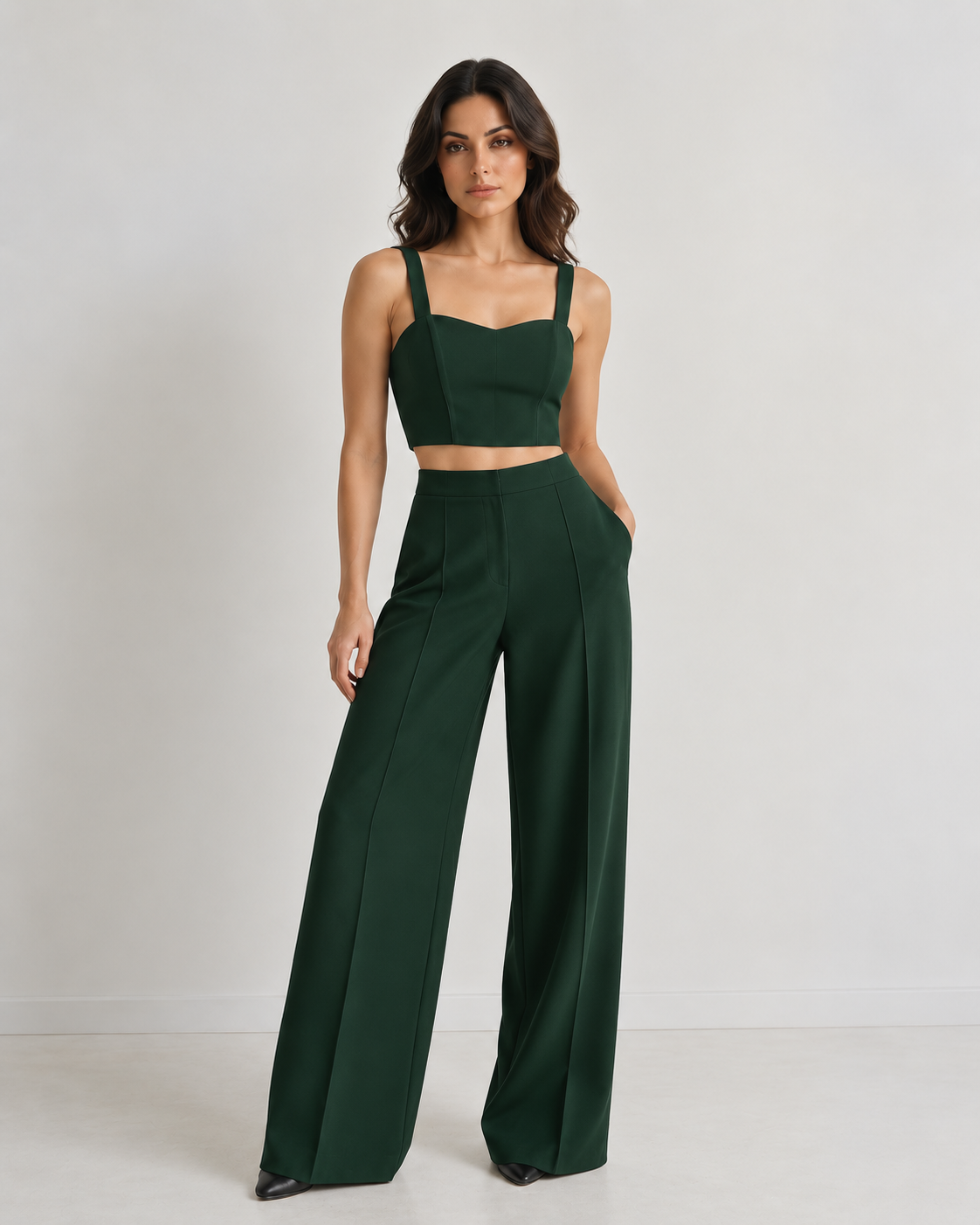 Sweetheart Neck Corset – Venusian Grace - Moss Green