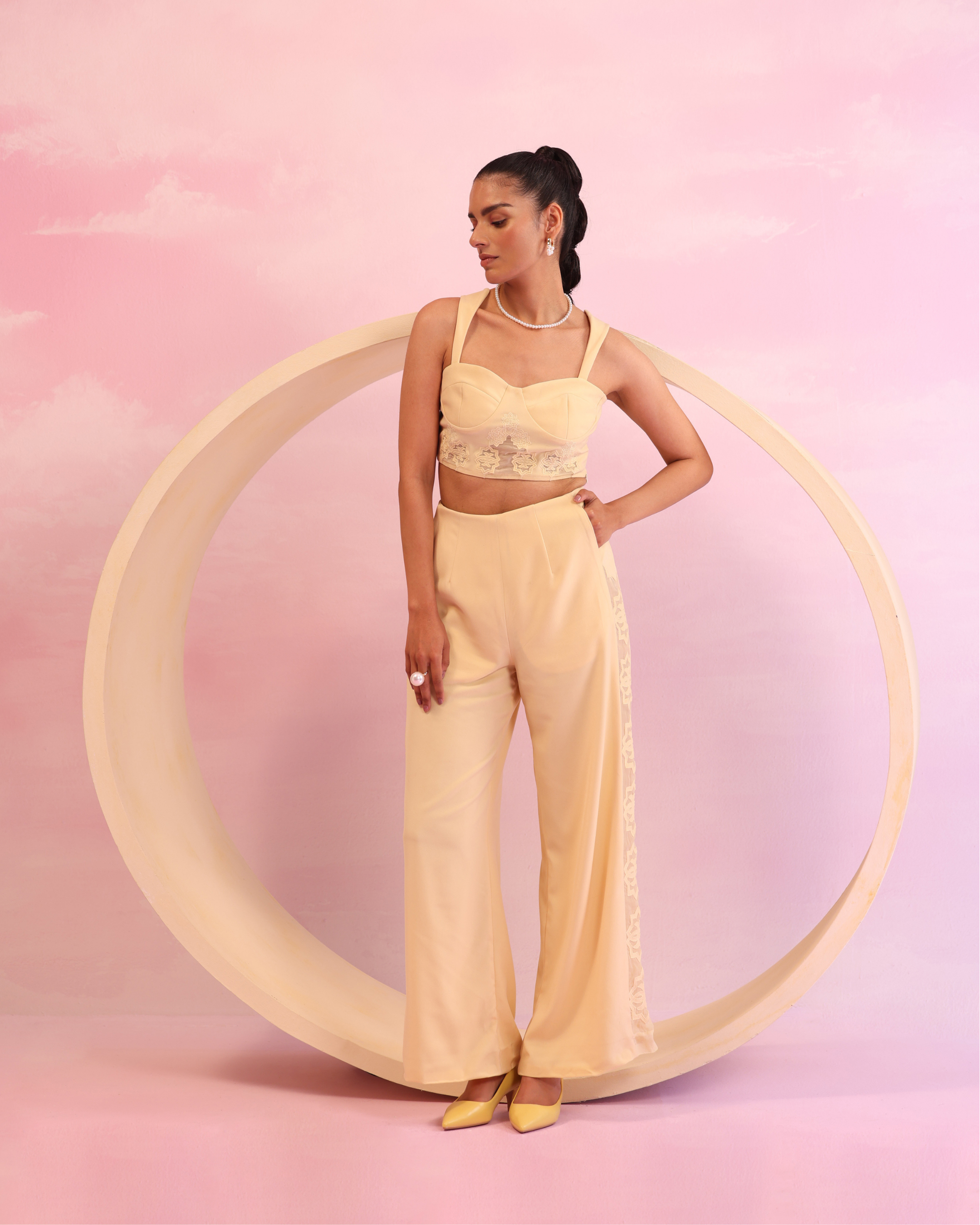 Lattice Bloom Trousers