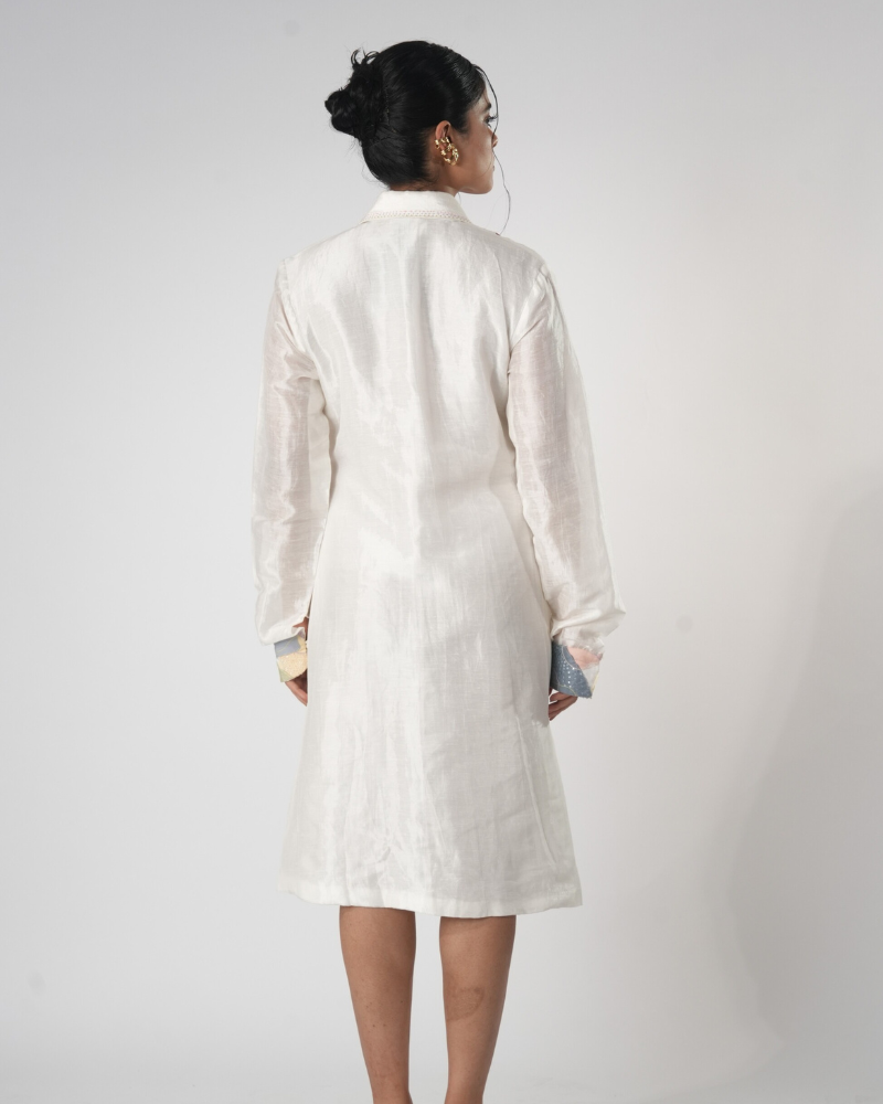 etheral elegance collared midi