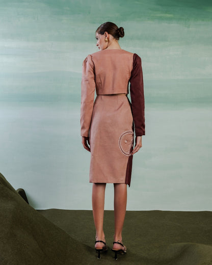 Aurelia Eleganza Embroidered Slit Skirt