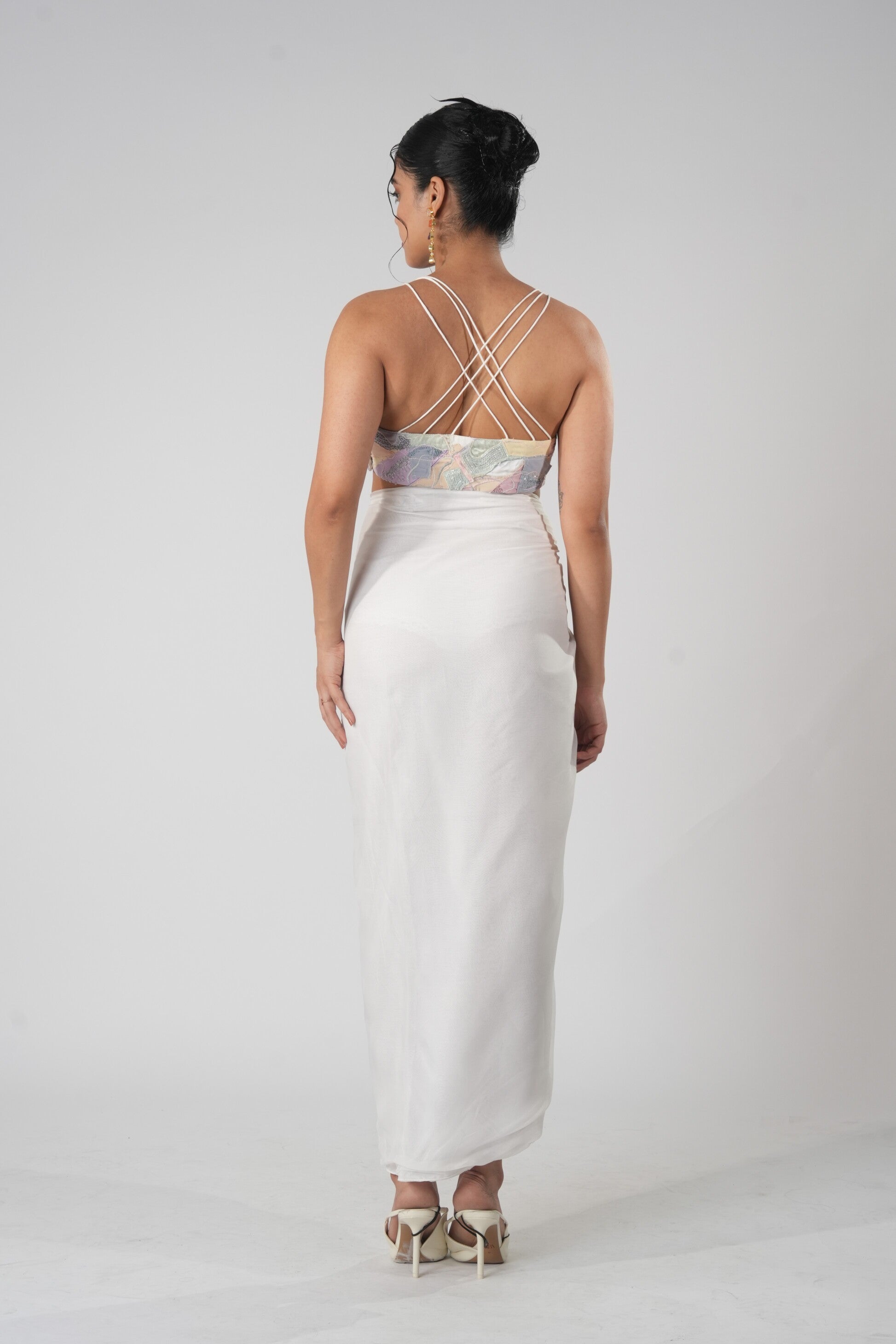 serene drapped skirt