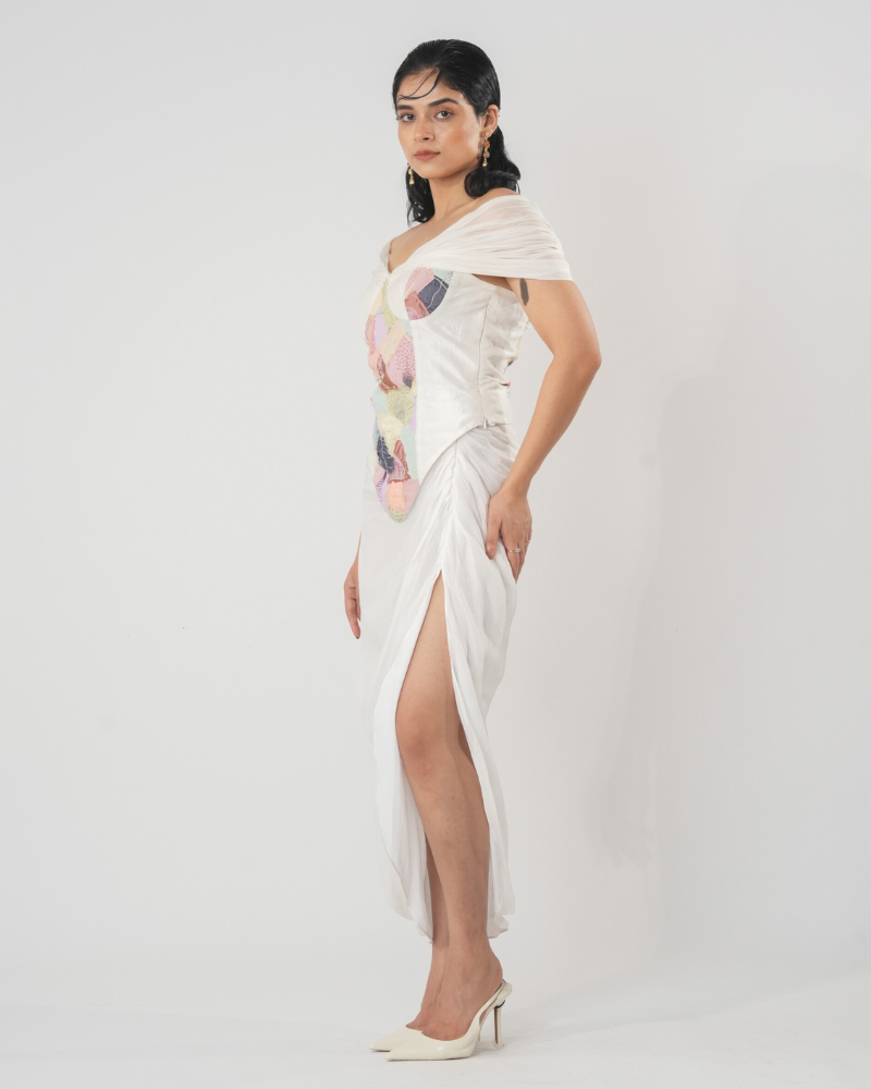serene drapped skirt