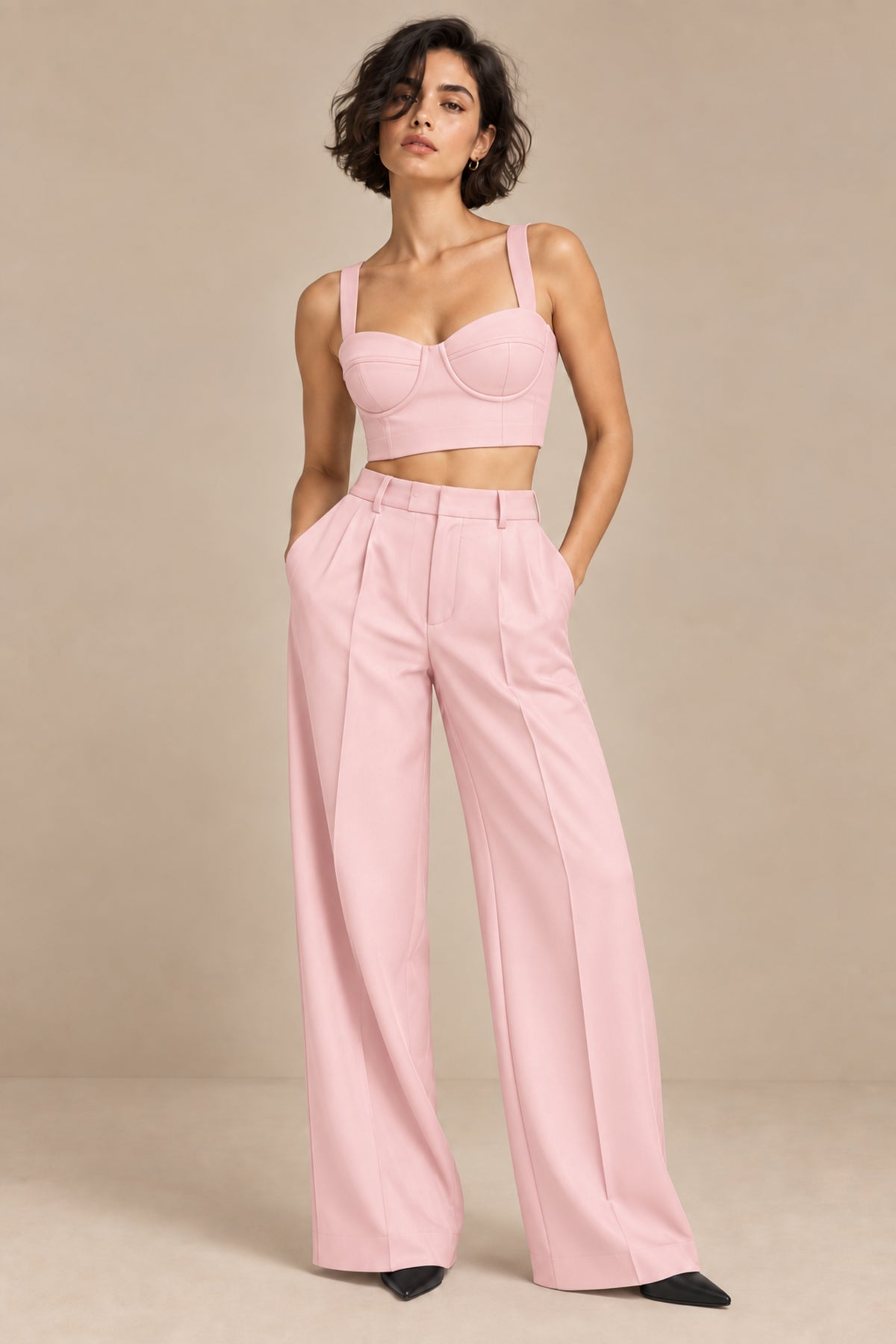 Sweetheart Neck Bustier – Opus - Blush Pink