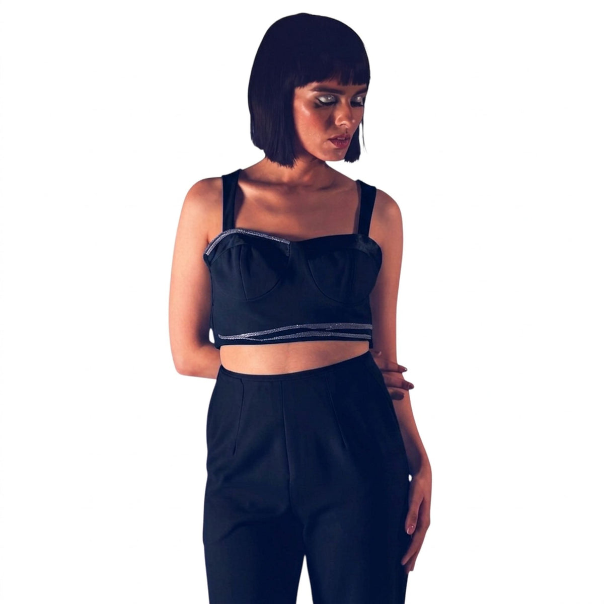 Structured Bustier Corset – Sukhmet - Navy Blue