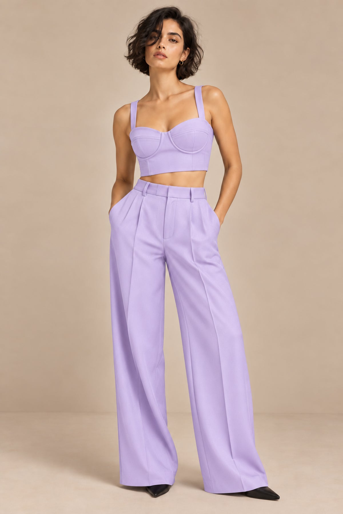 Sweetheart Neck Bustier – Opus - Powder Lilac