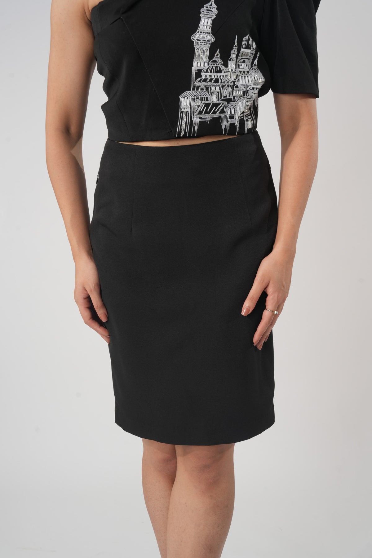 Tailored Formal Skirt – Regal - Black
