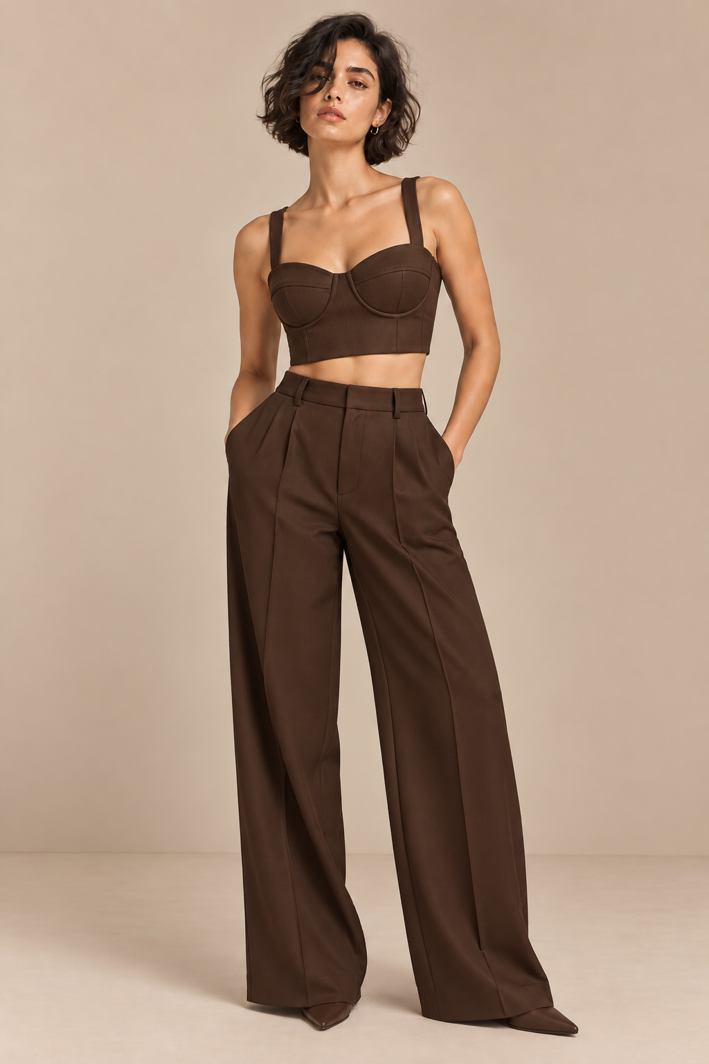 Sweetheart Neck Bustier – Opus - Deep Brown