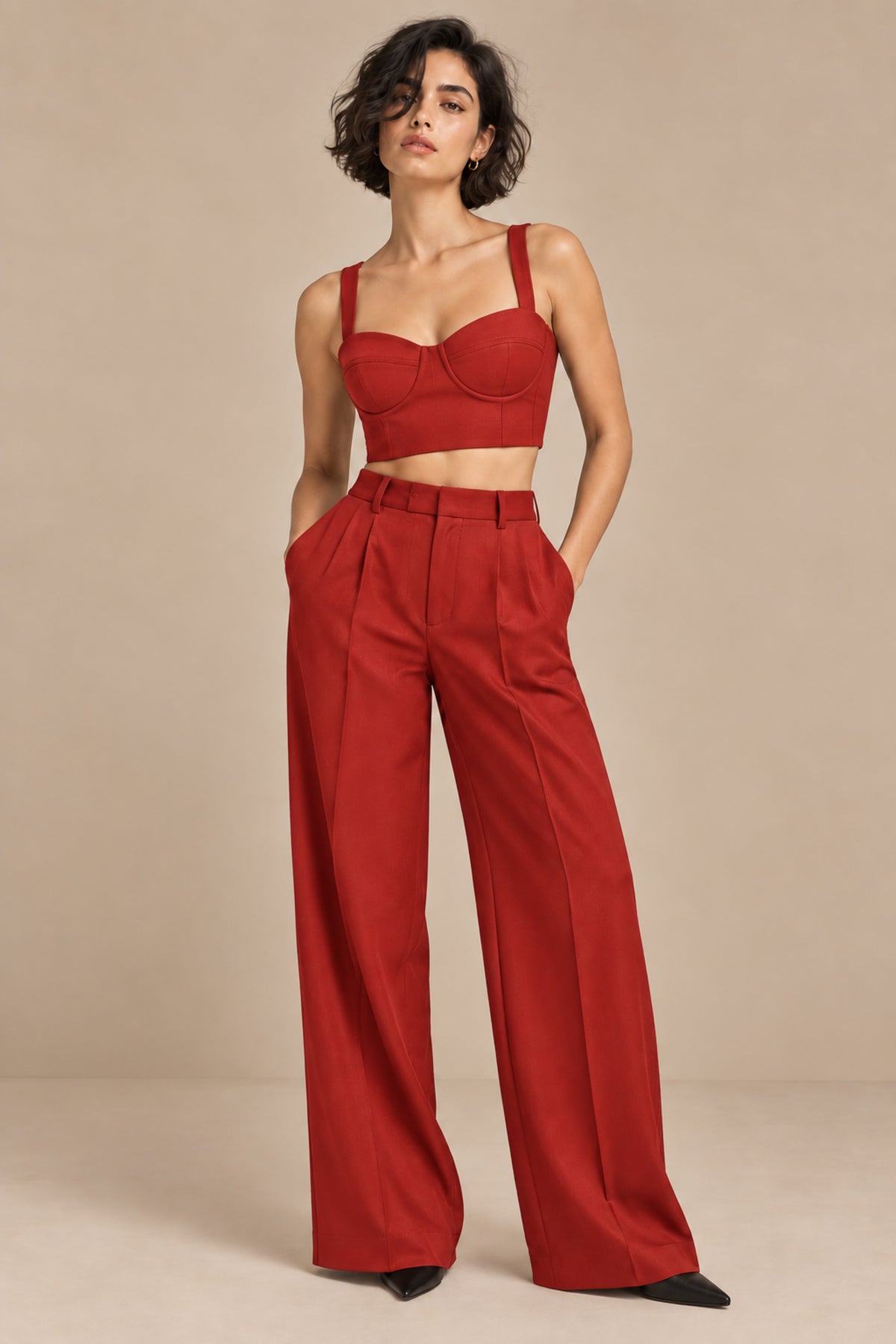 Sweetheart Neck Bustier – Opus - Tomato Red