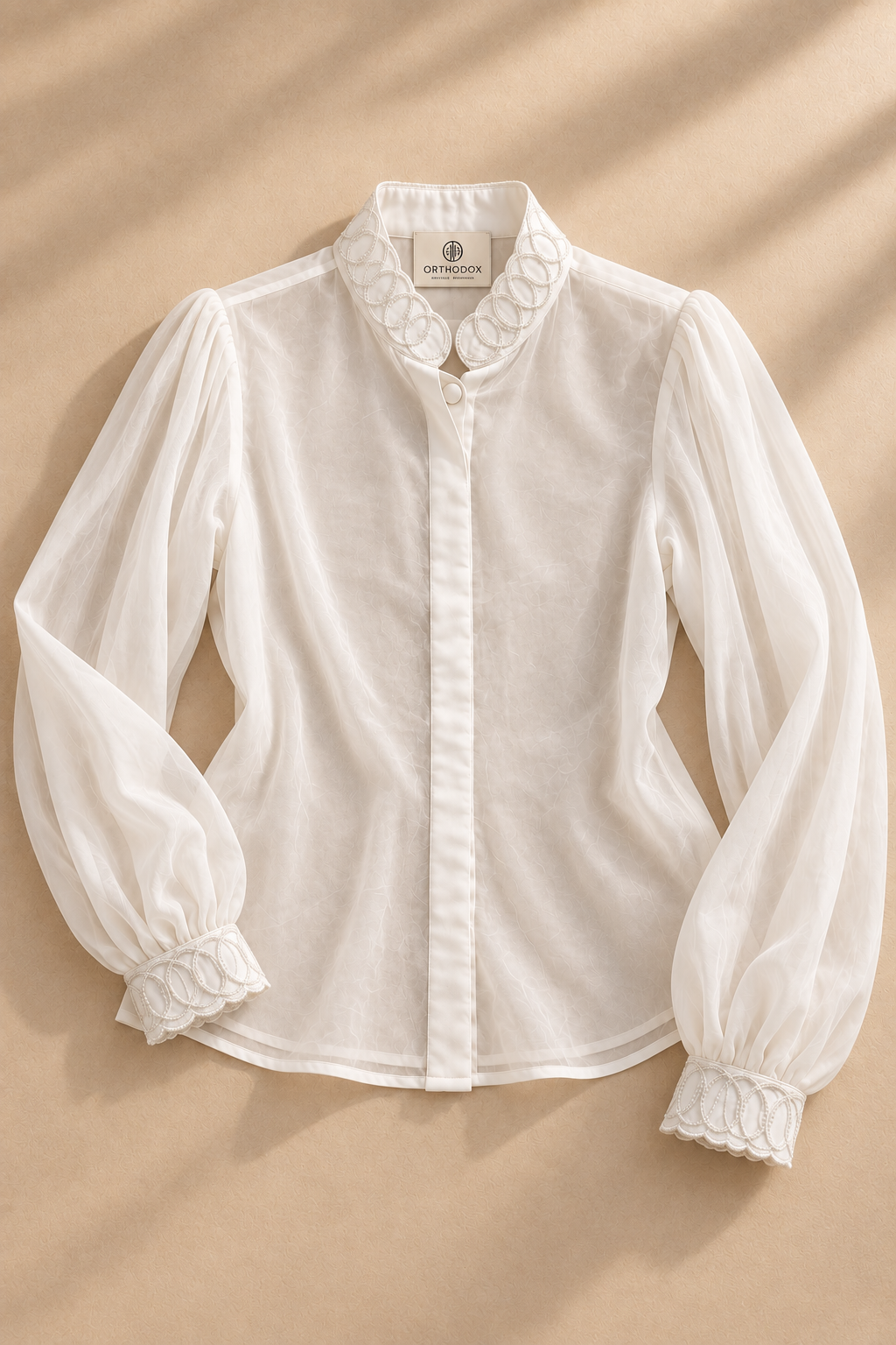 Sheer Translucent Shirt – Trinitaria - Ivory