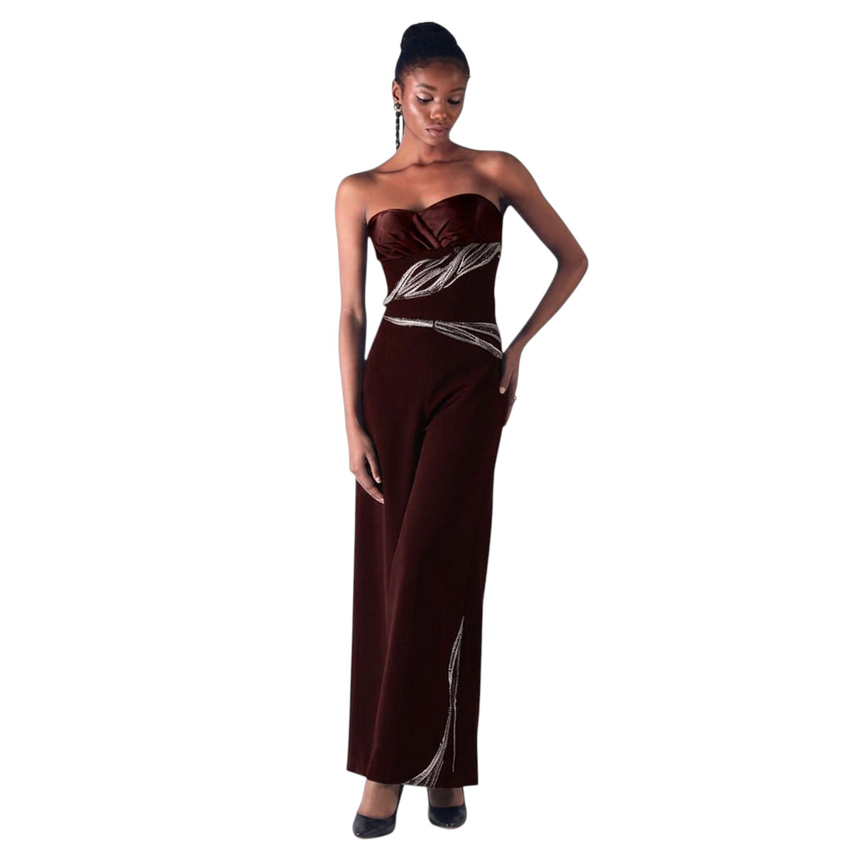 Draped Strapless Corset – Maha - Wine