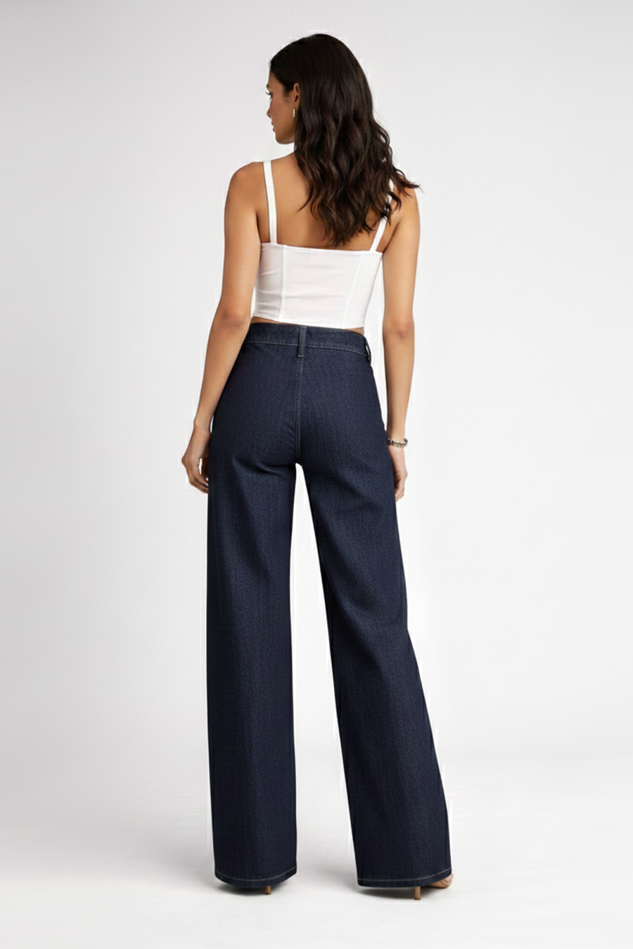 Fish Embroidered Denim Trousers – Mahi - Blue