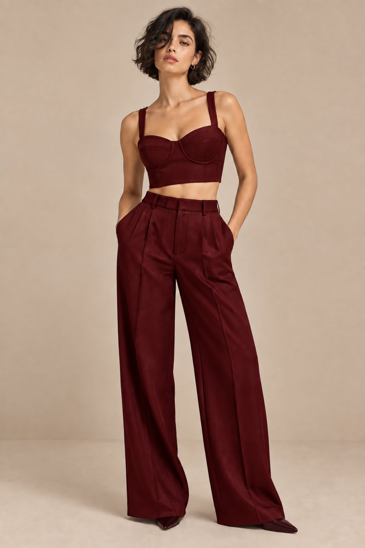 Sweetheart Neck Bustier – Opus - Oxblood