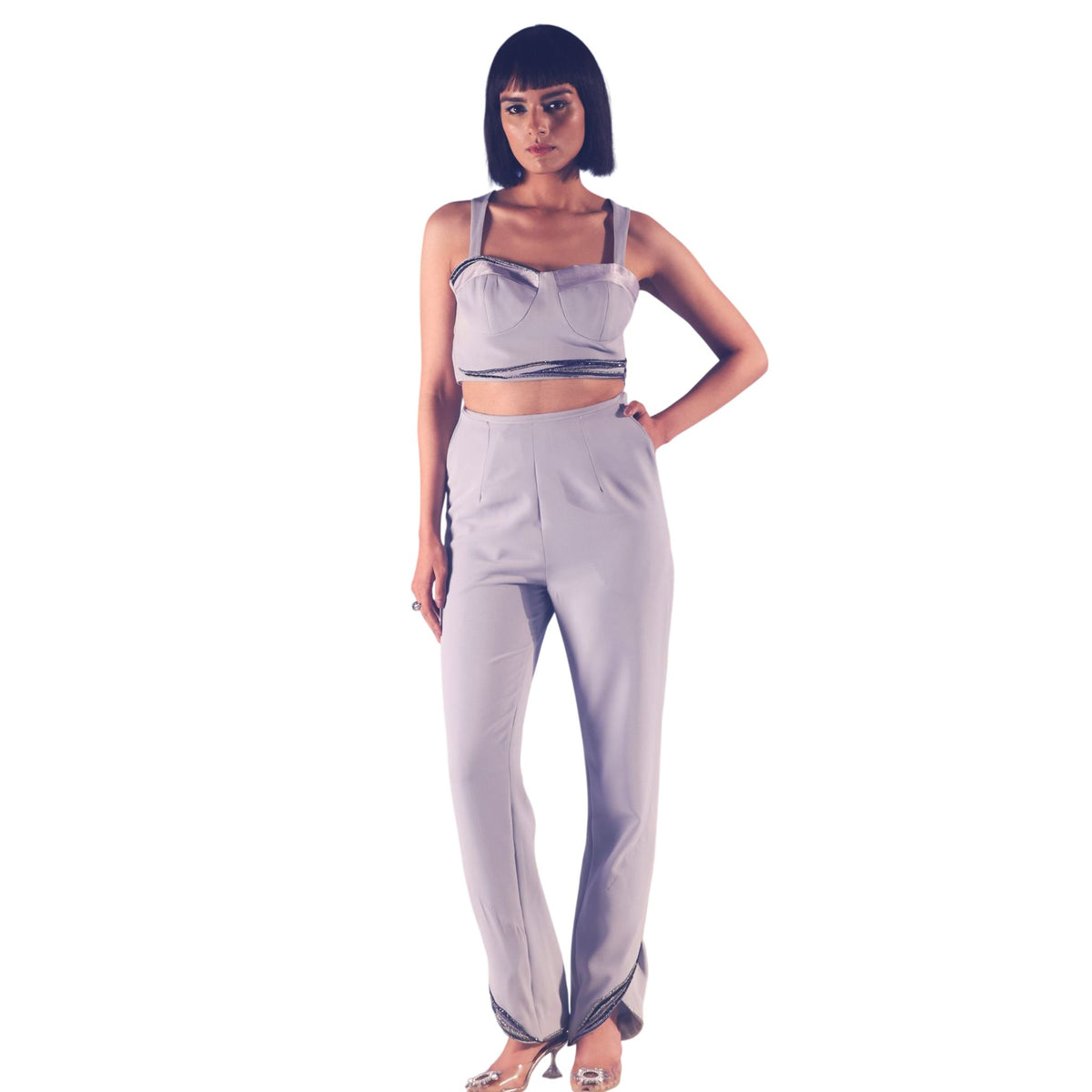 Structured Bustier Corset – Sukhmet - Cool Grey