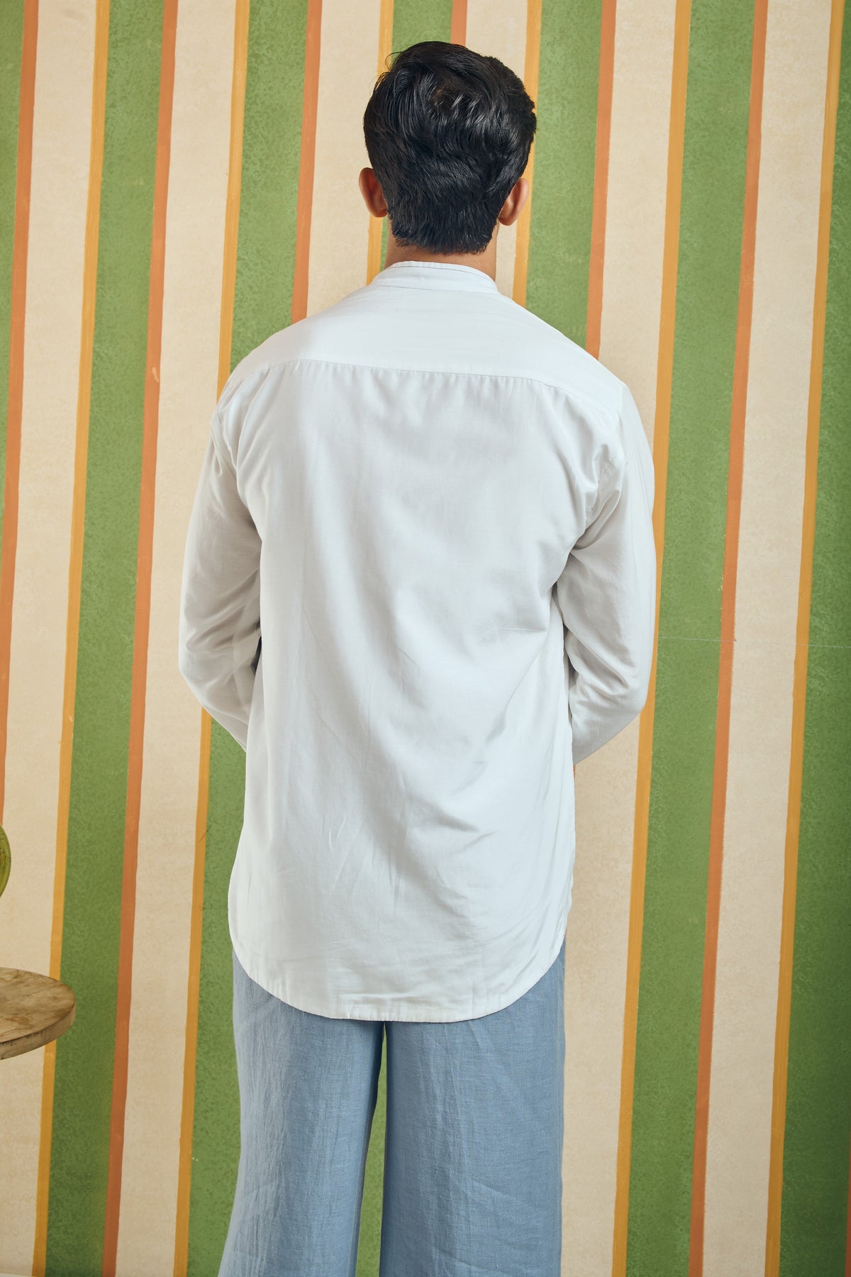 Split Canvas Men’s Shirt - Floral Print