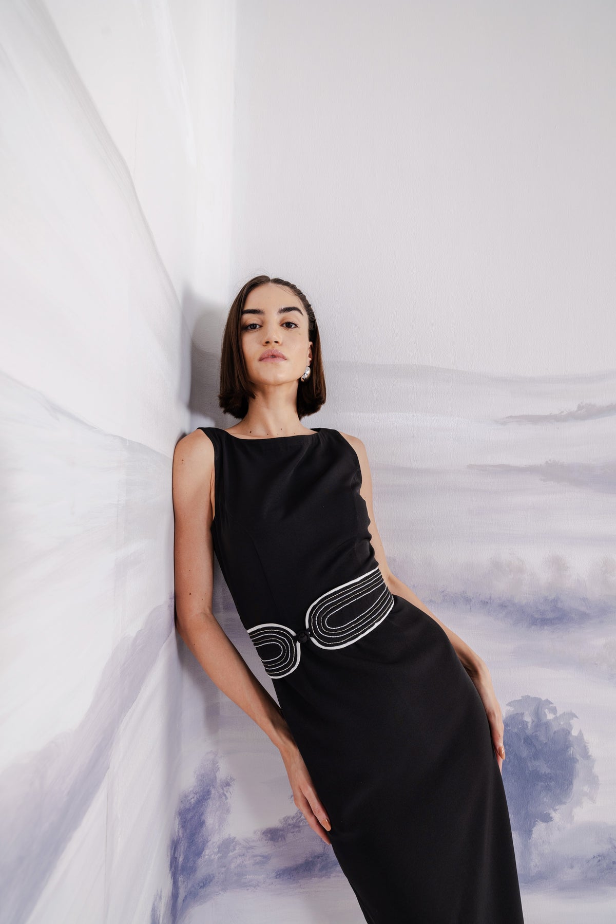 Sleeveless High Neck Bodycon Dress – Neophile - Black