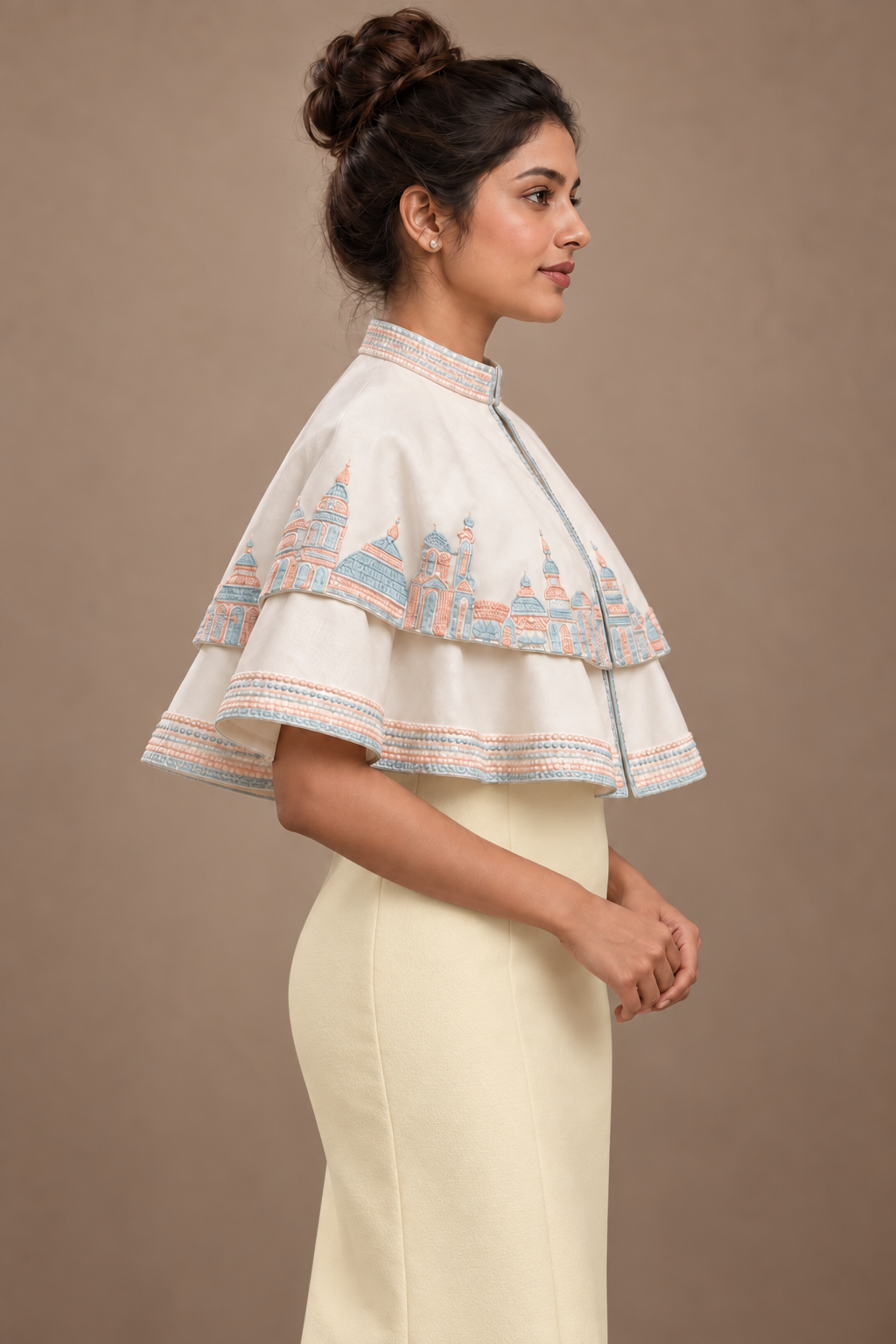 Circular Cape - White
