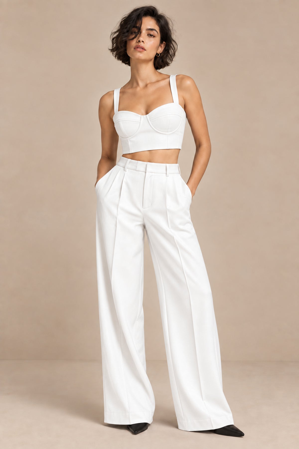 Sweetheart Neck Bustier – Opus - White