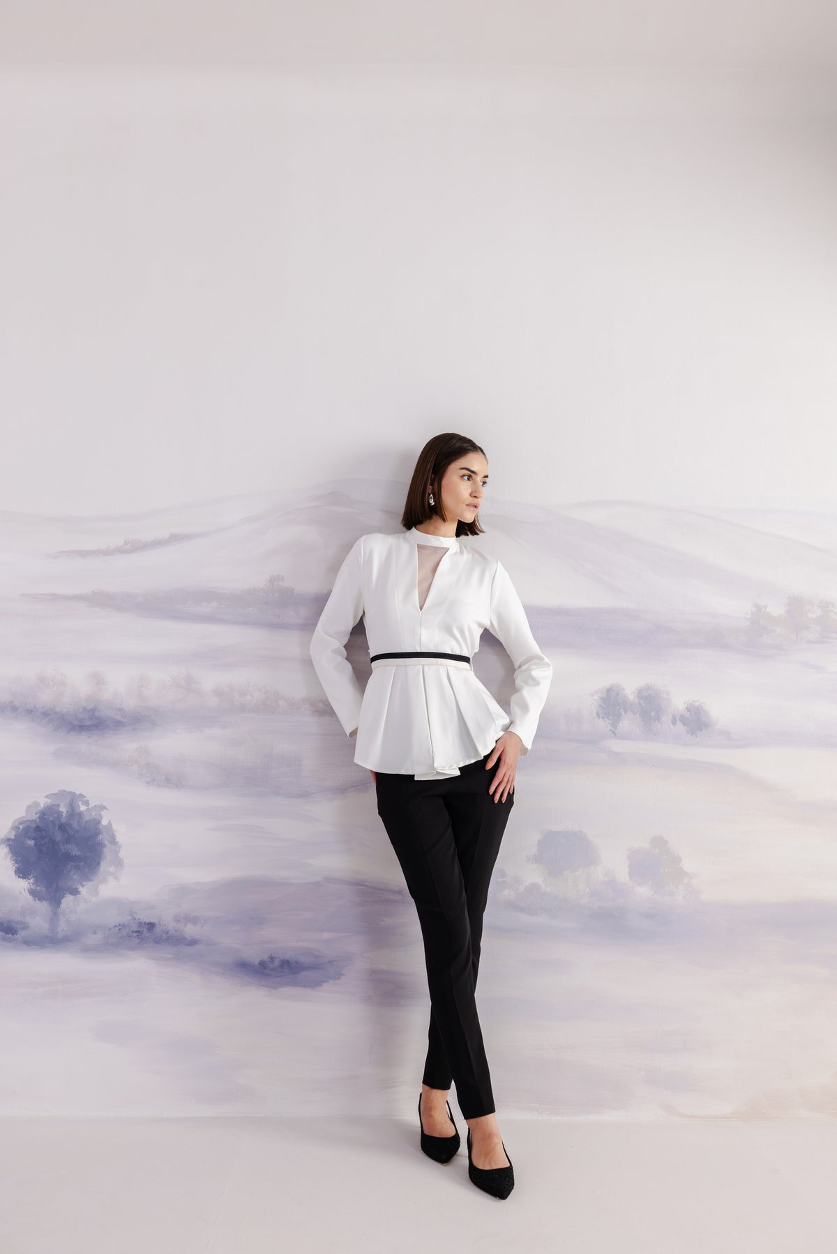 Straight Fit Trousers – Aurelian - Black
