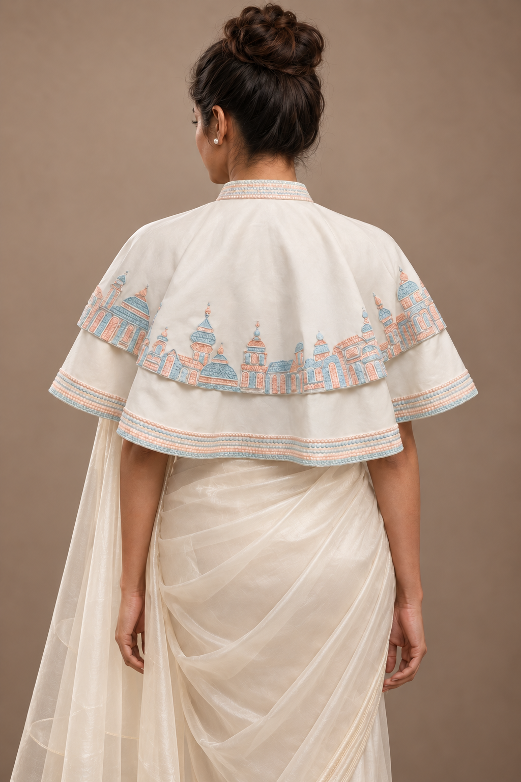 Circular Cape - White